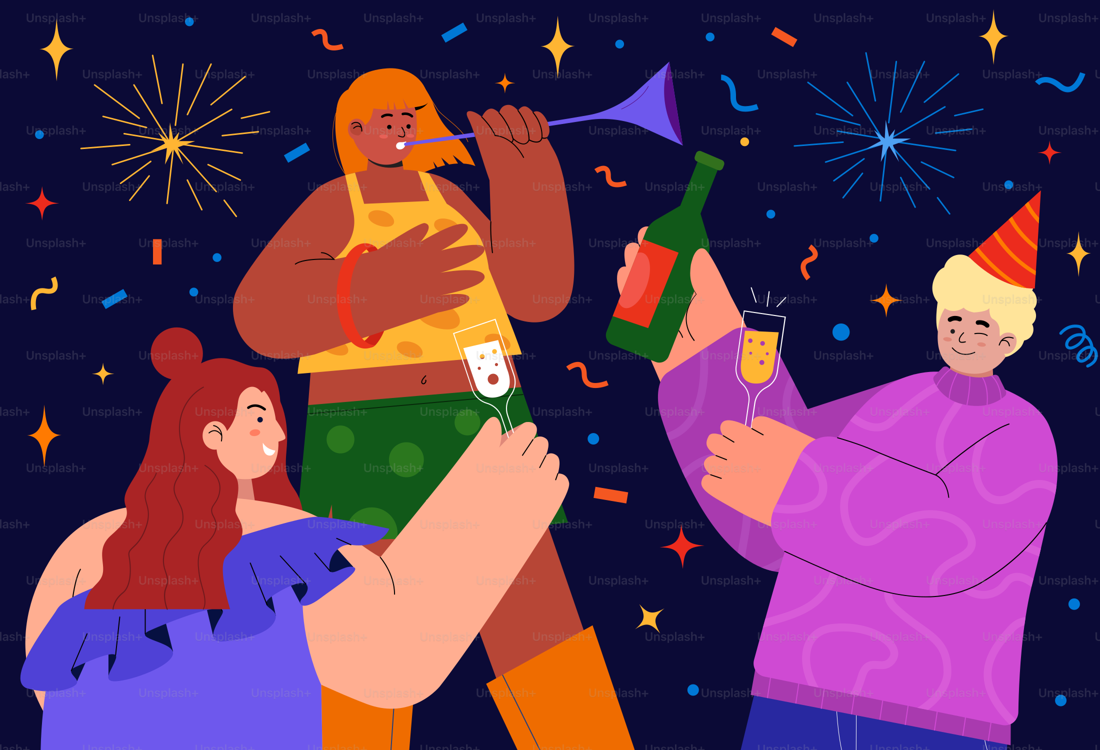 A group of people standing around each other