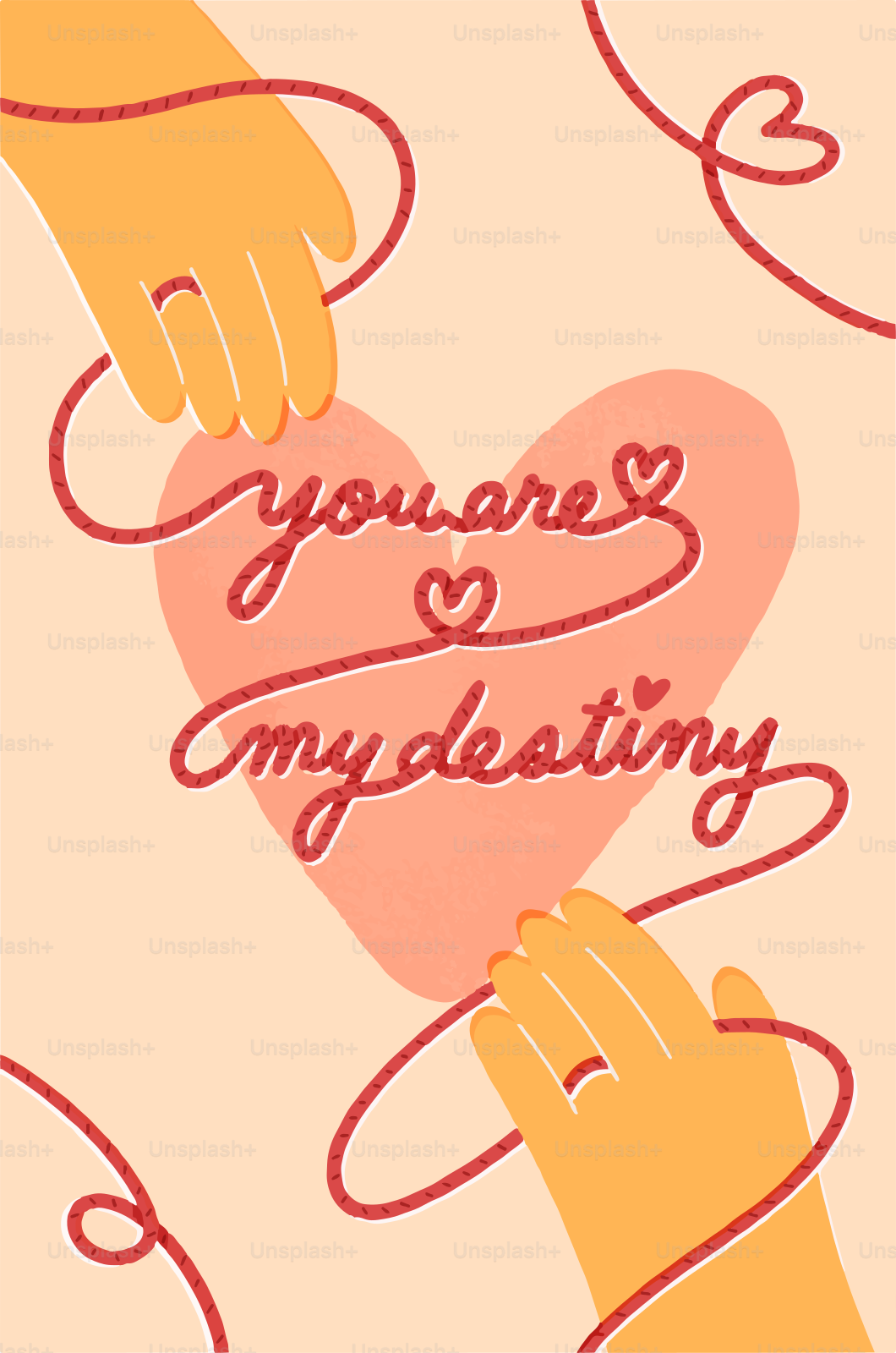 Dos manos sosteniendo un corazón con las palabras que eres mi amor