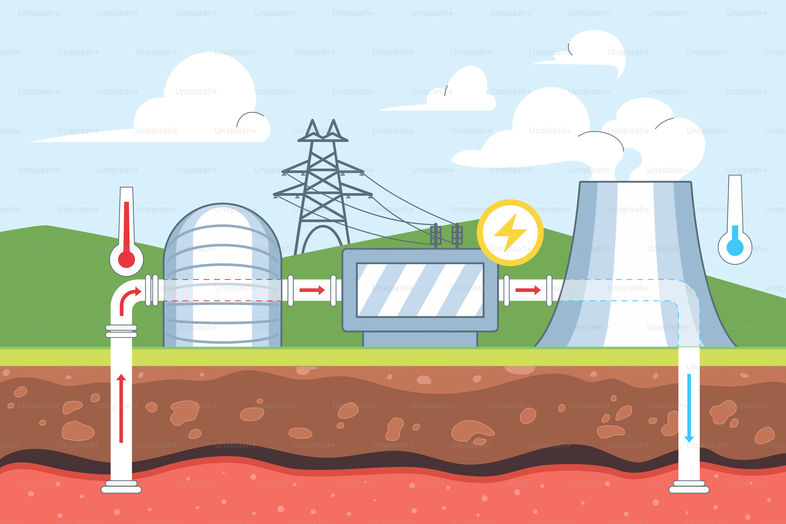 Schéma d’une centrale nucléaire