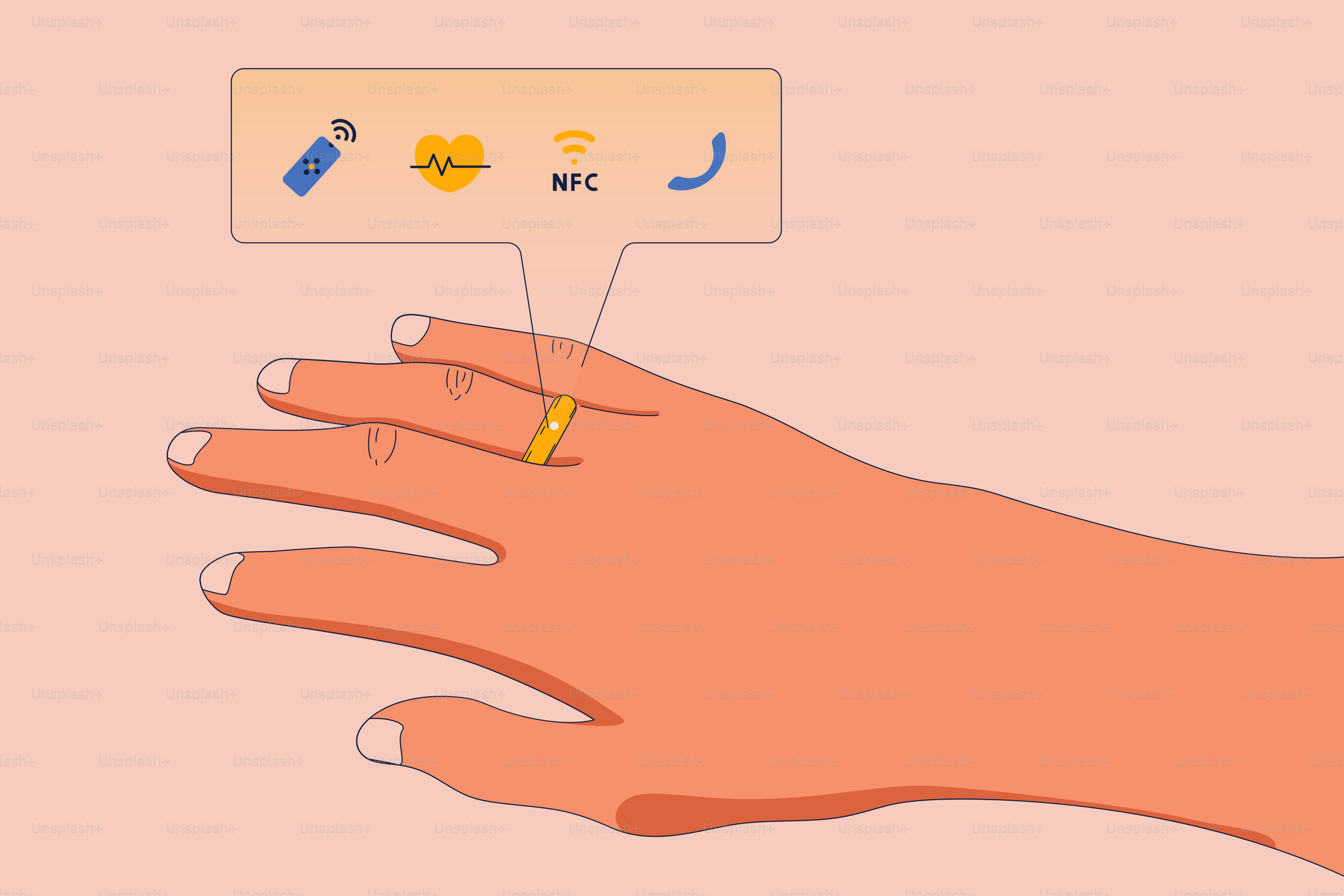 La main d’une personne avec un anneau dessus