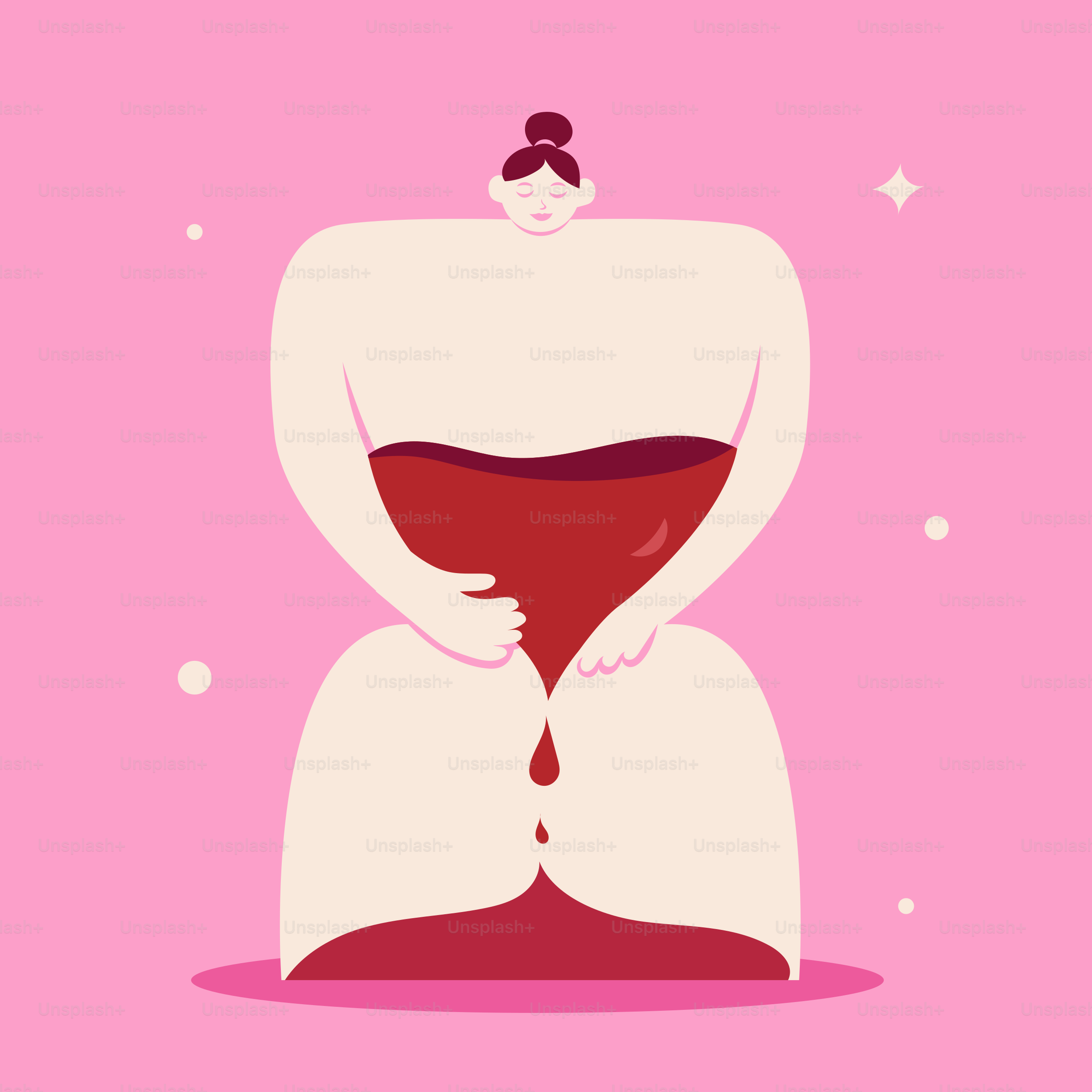 A woman holding a hourglass in her hands