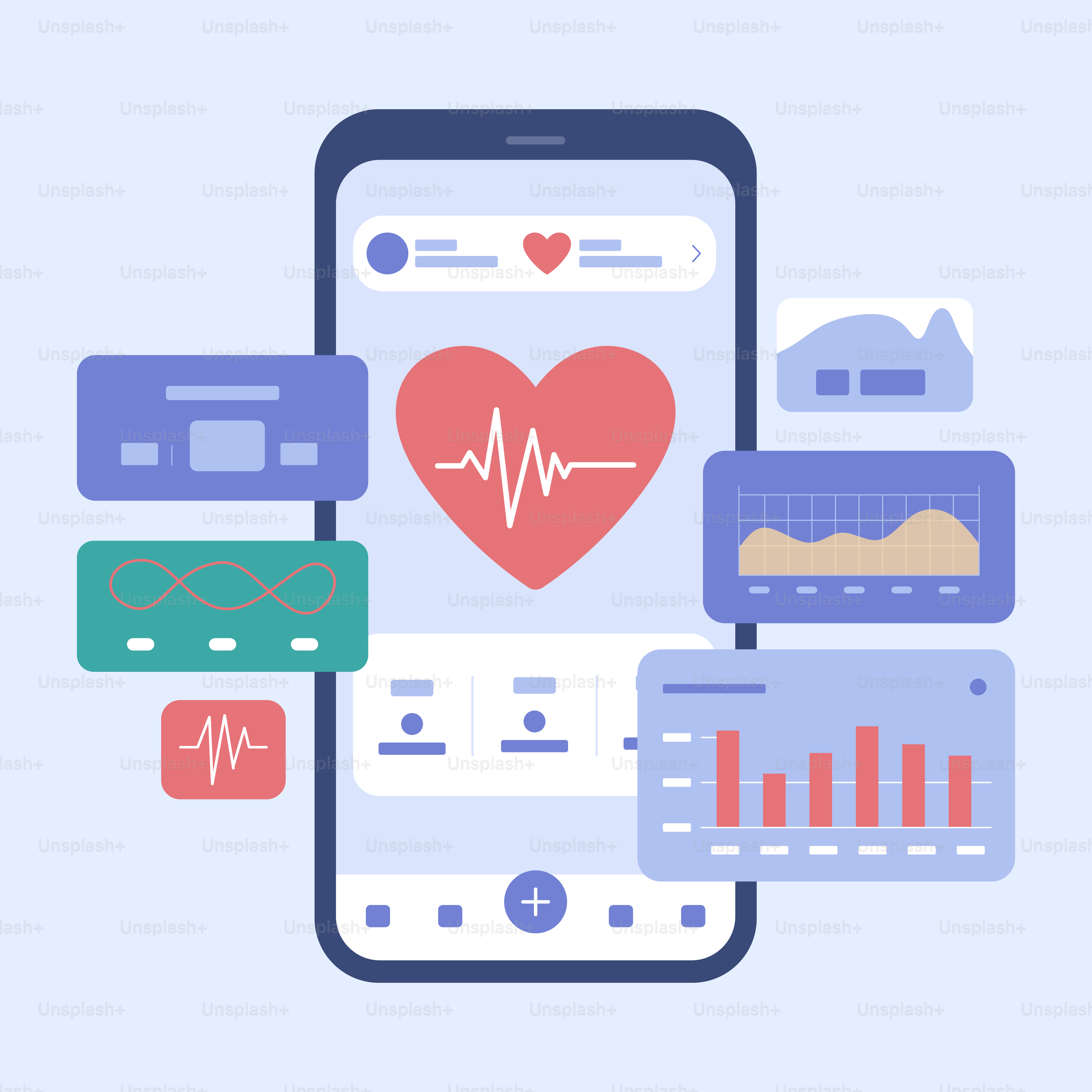 A smartphone with a heart on the screen