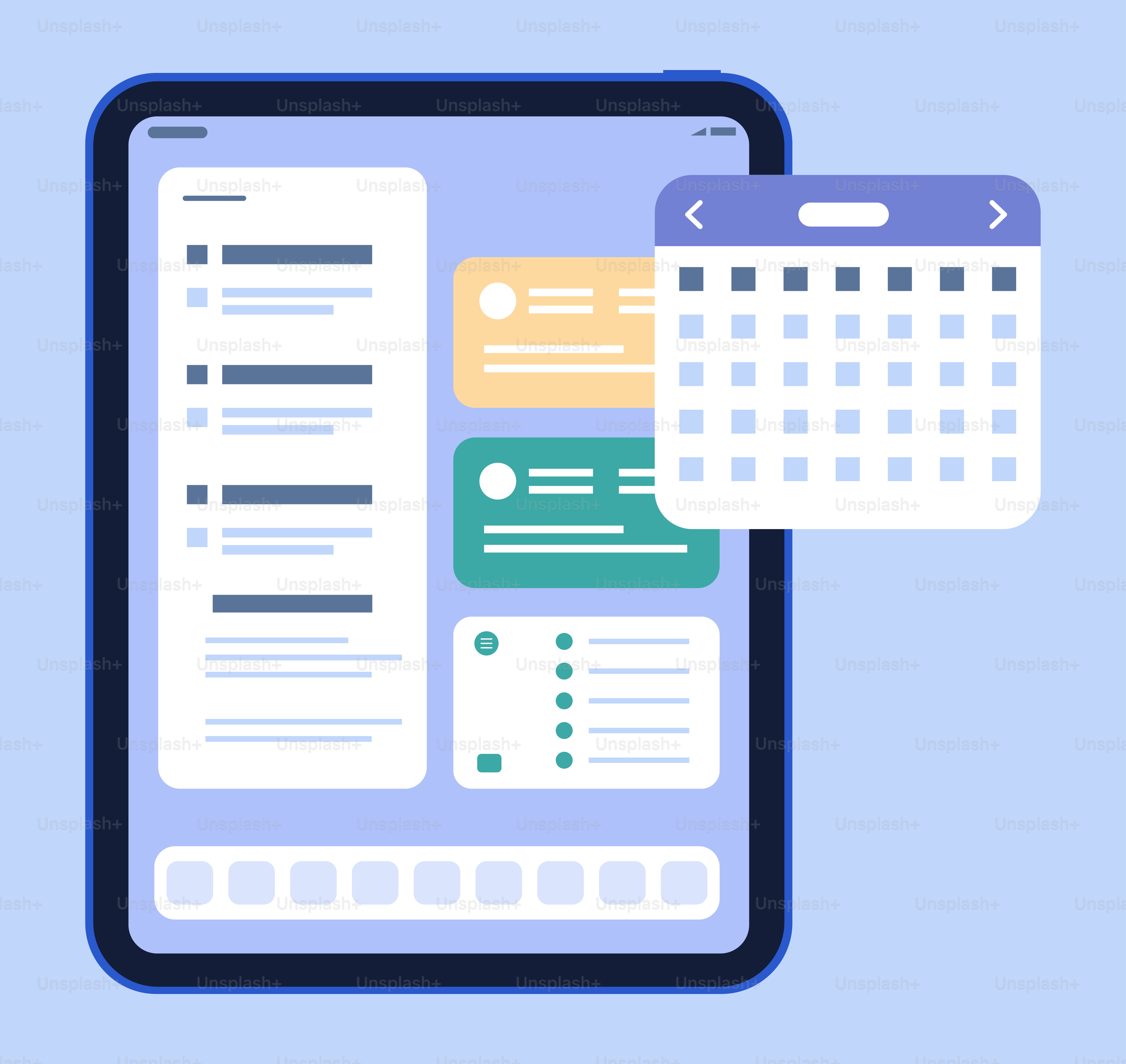 A phone with a calendar on the screen vector – Technology Image on Unsplash