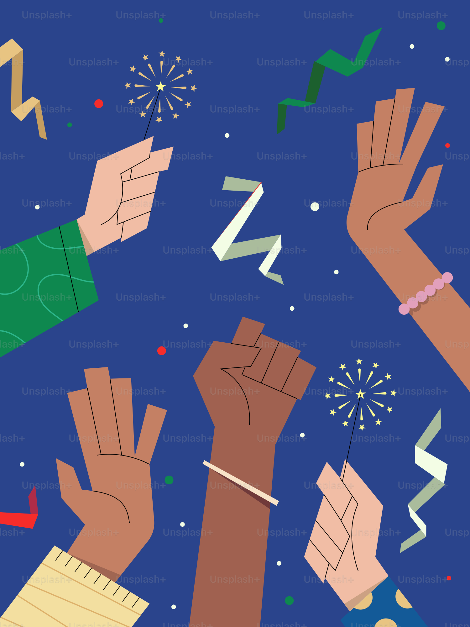 A group of people raising their hands in the air