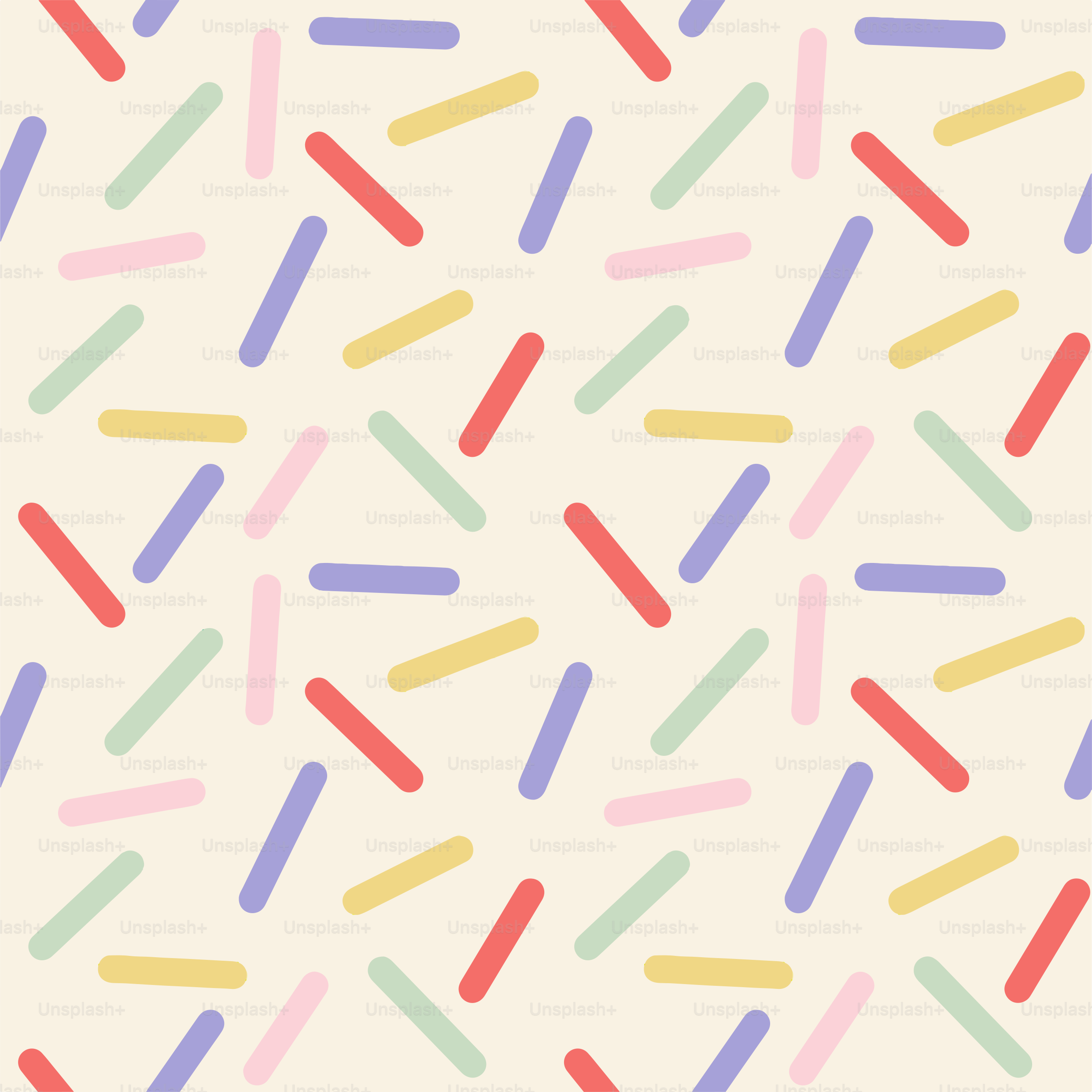 白地に色とりどりの模様が描かれている