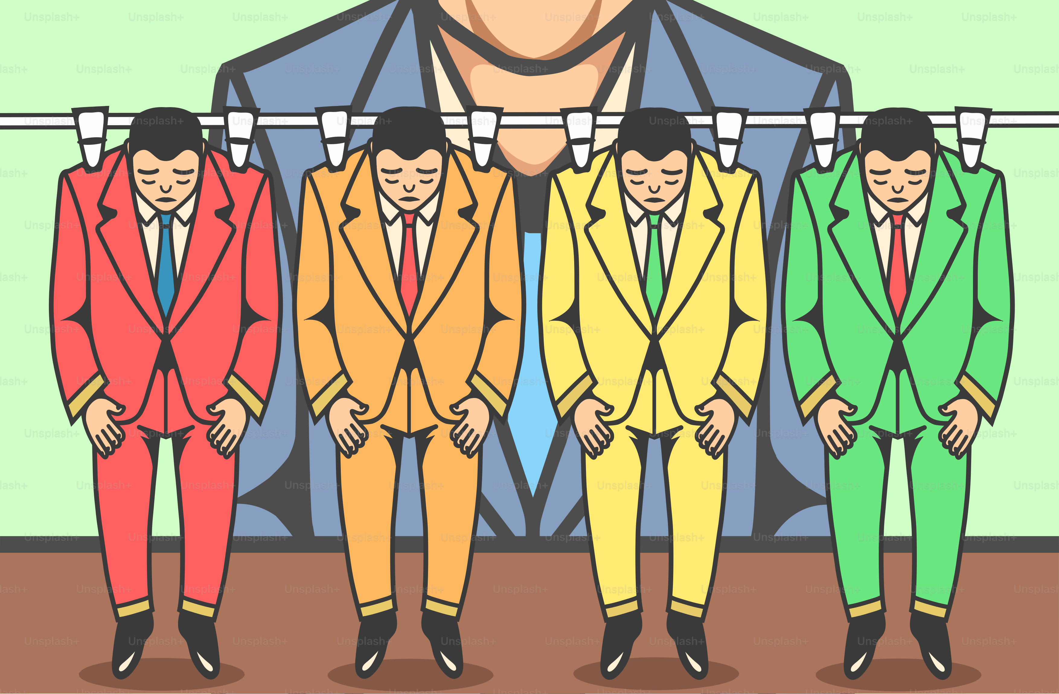 A group of men in suits standing next to each other