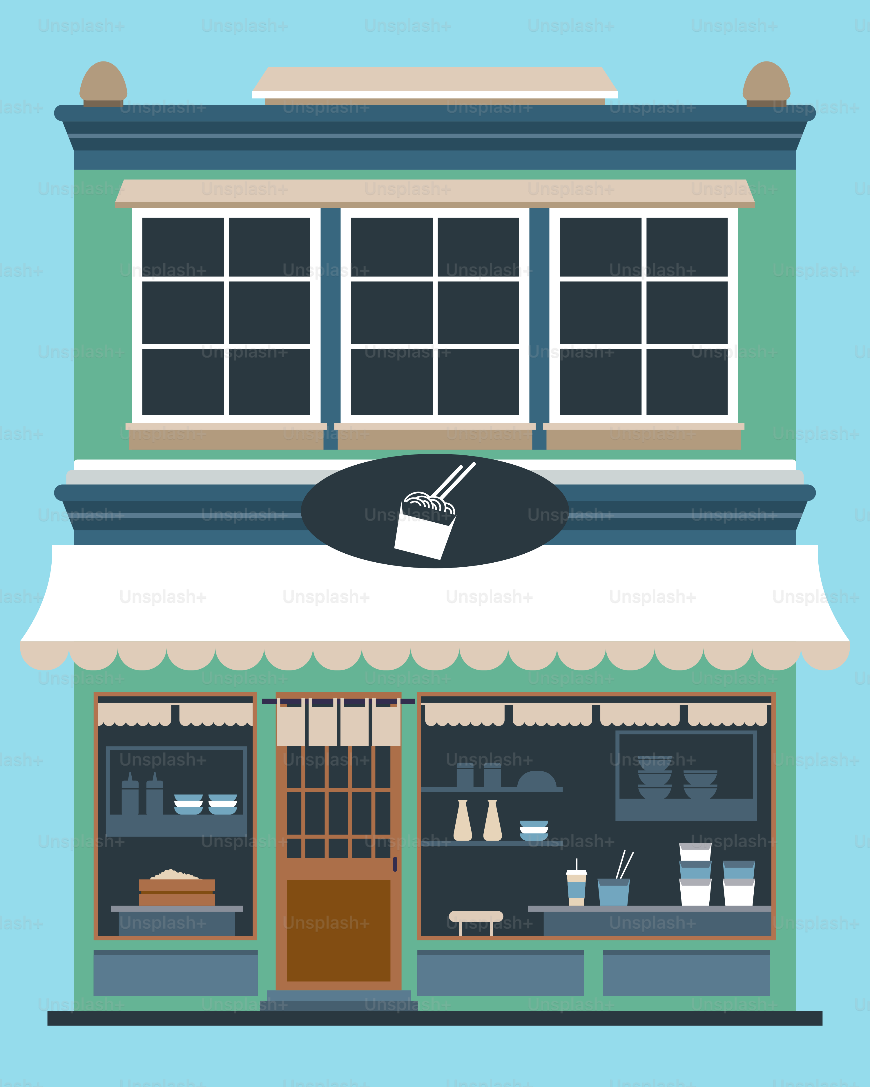 A building that has a sign on the front of it