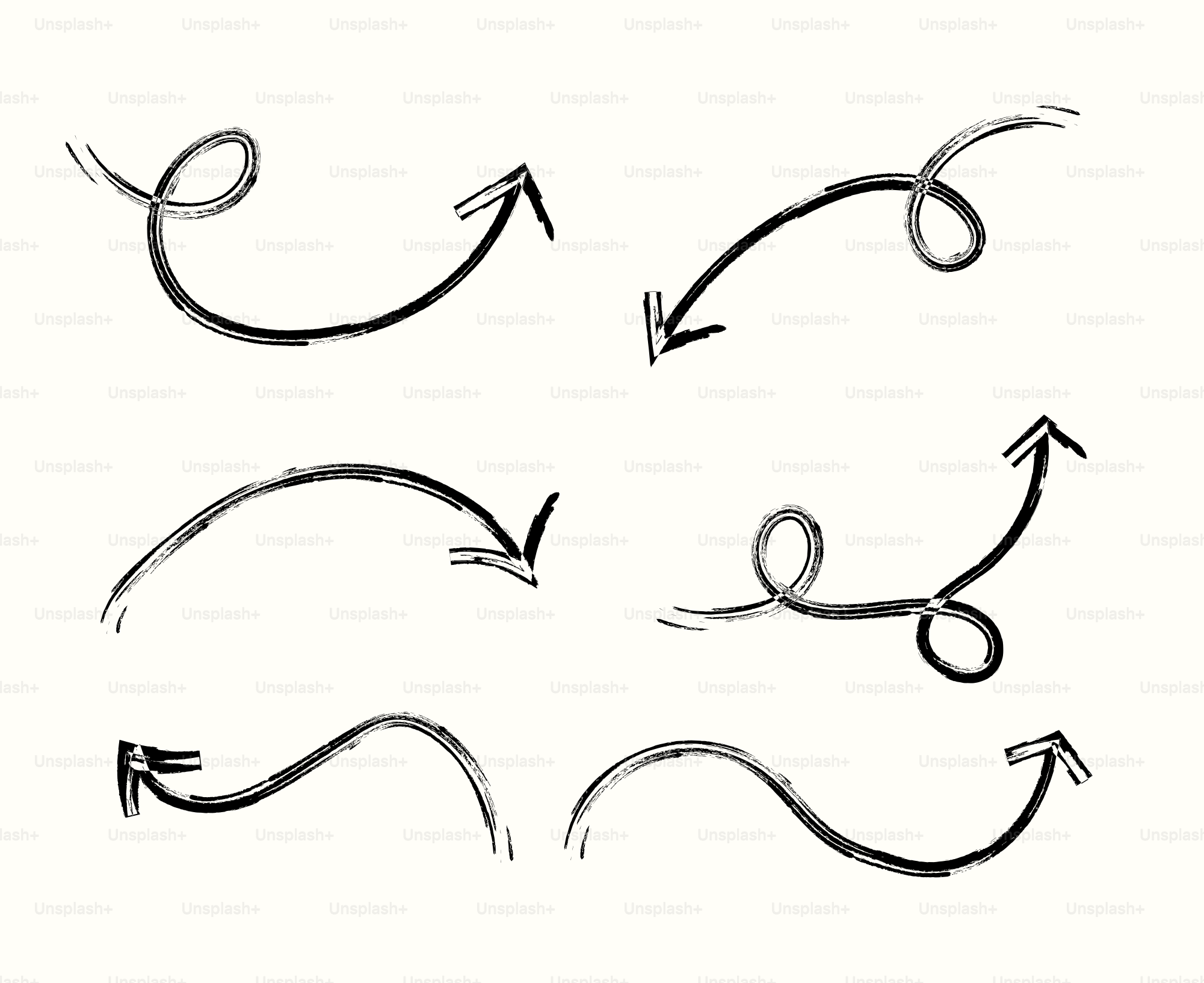 A drawing of a set of arrows pointing in different directions vettoriale –  Immagine di Graphic design su Unsplash, image size:3000x2449