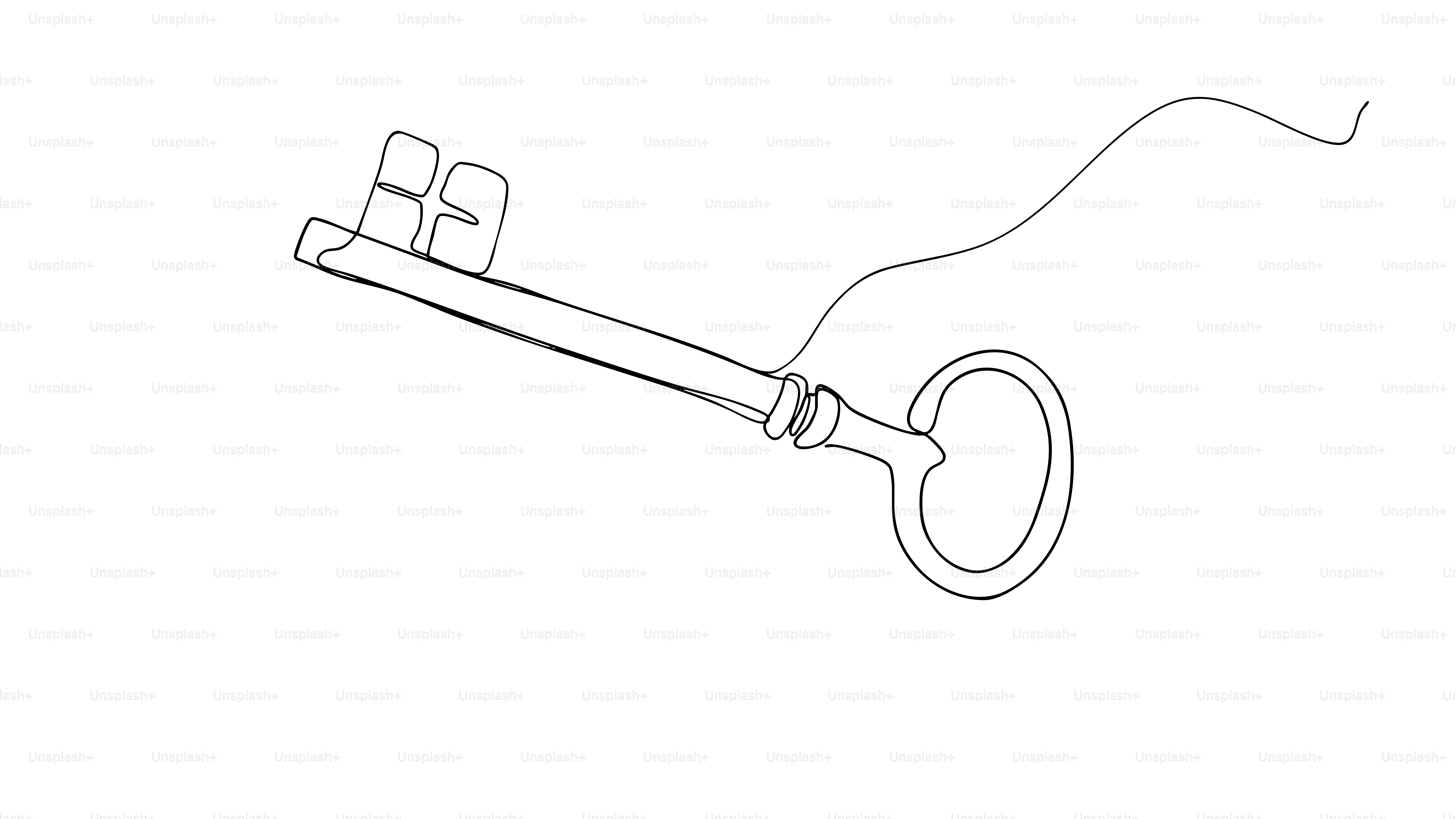 A drawing of a pair of scissors on a white background