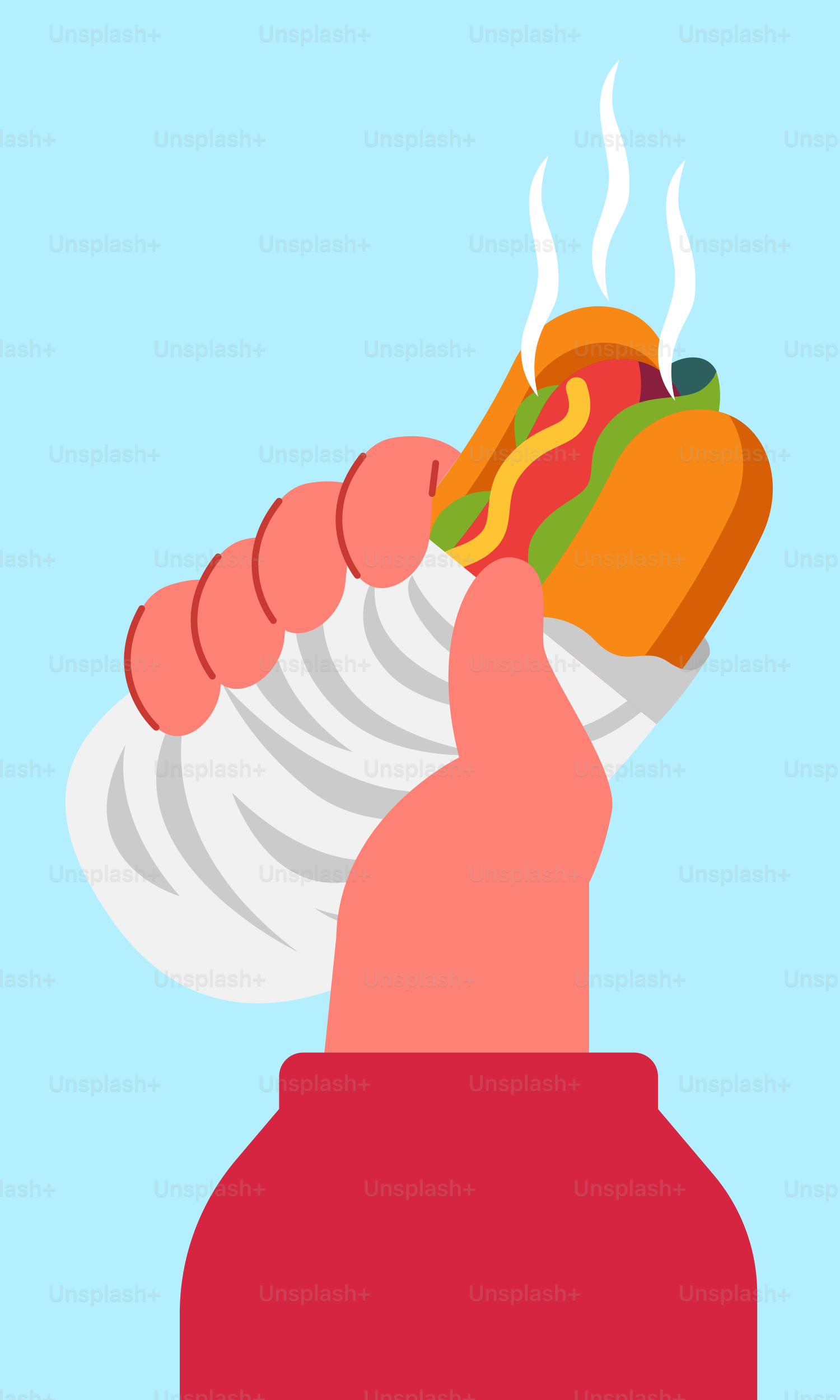 A person holding a hot dog in their hand