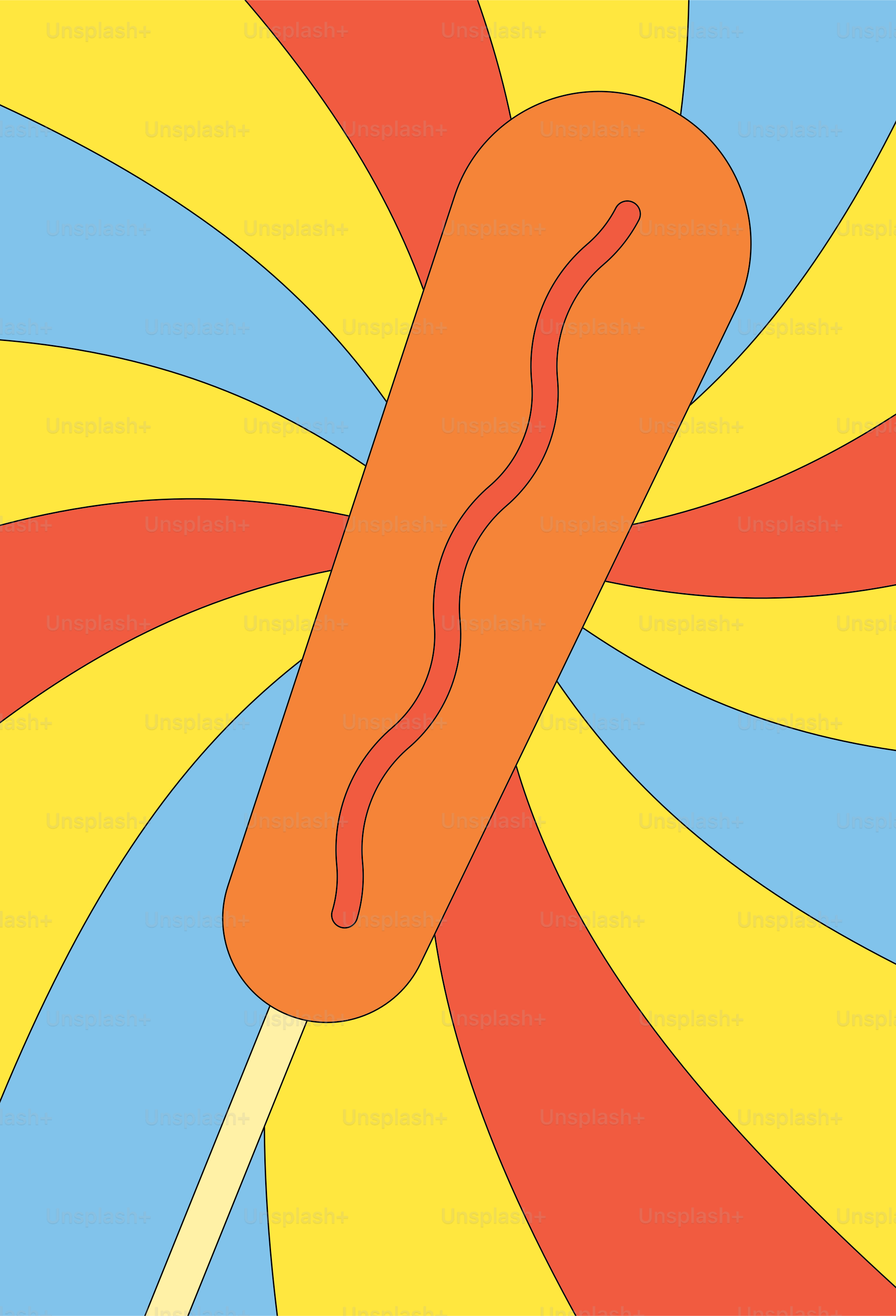 A picture of a lollipop on a stick