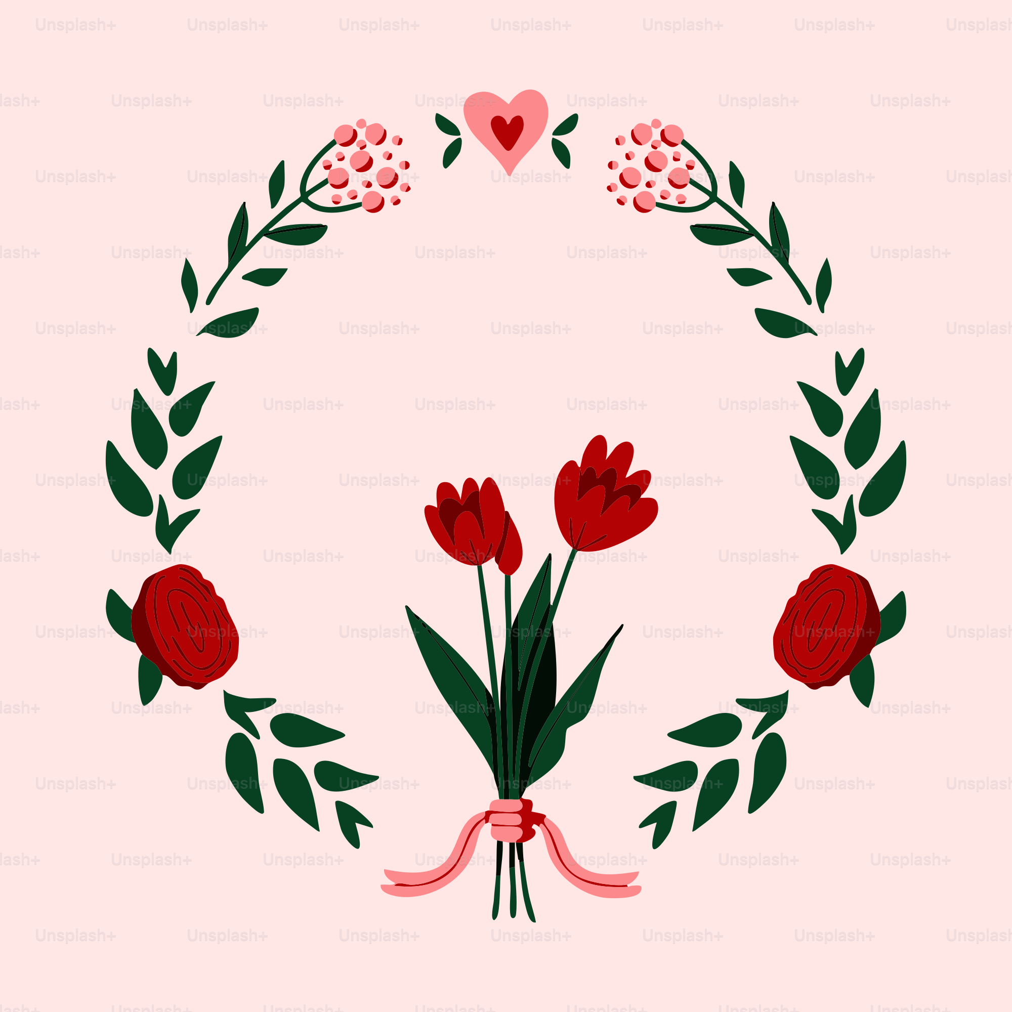 Una foto de una corona con flores