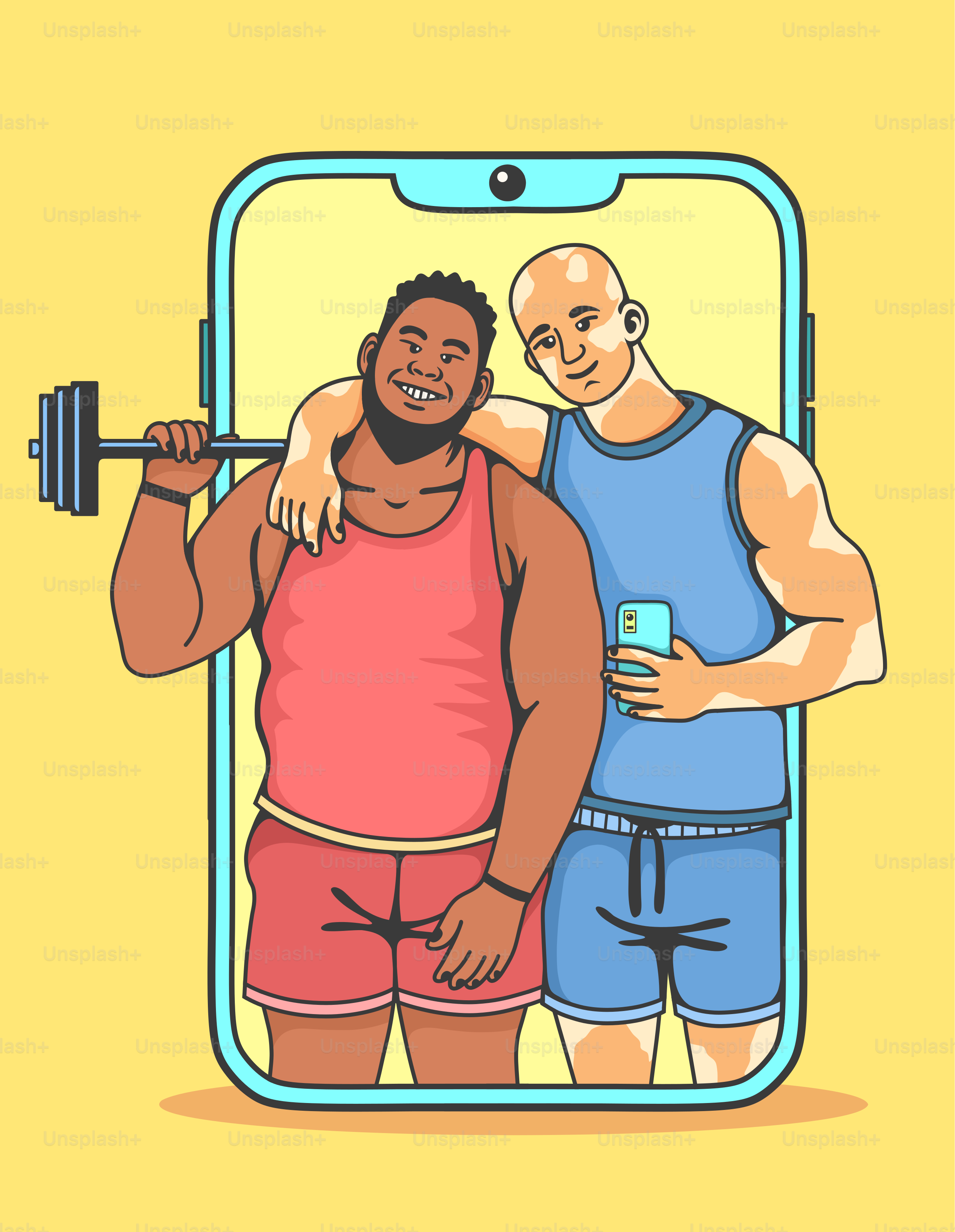 A couple of men standing next to each other