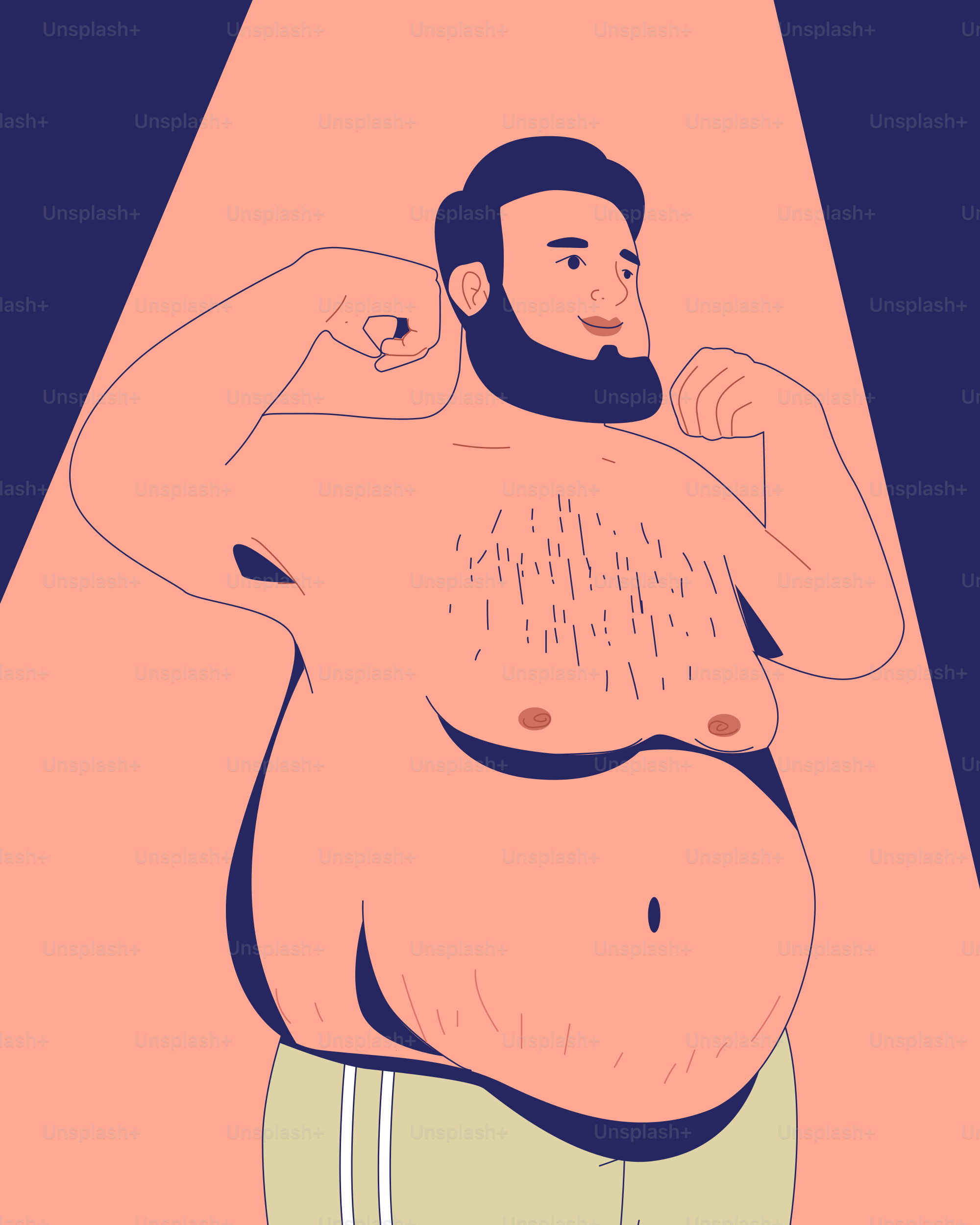 Um homem com barba parado em frente a uma luz