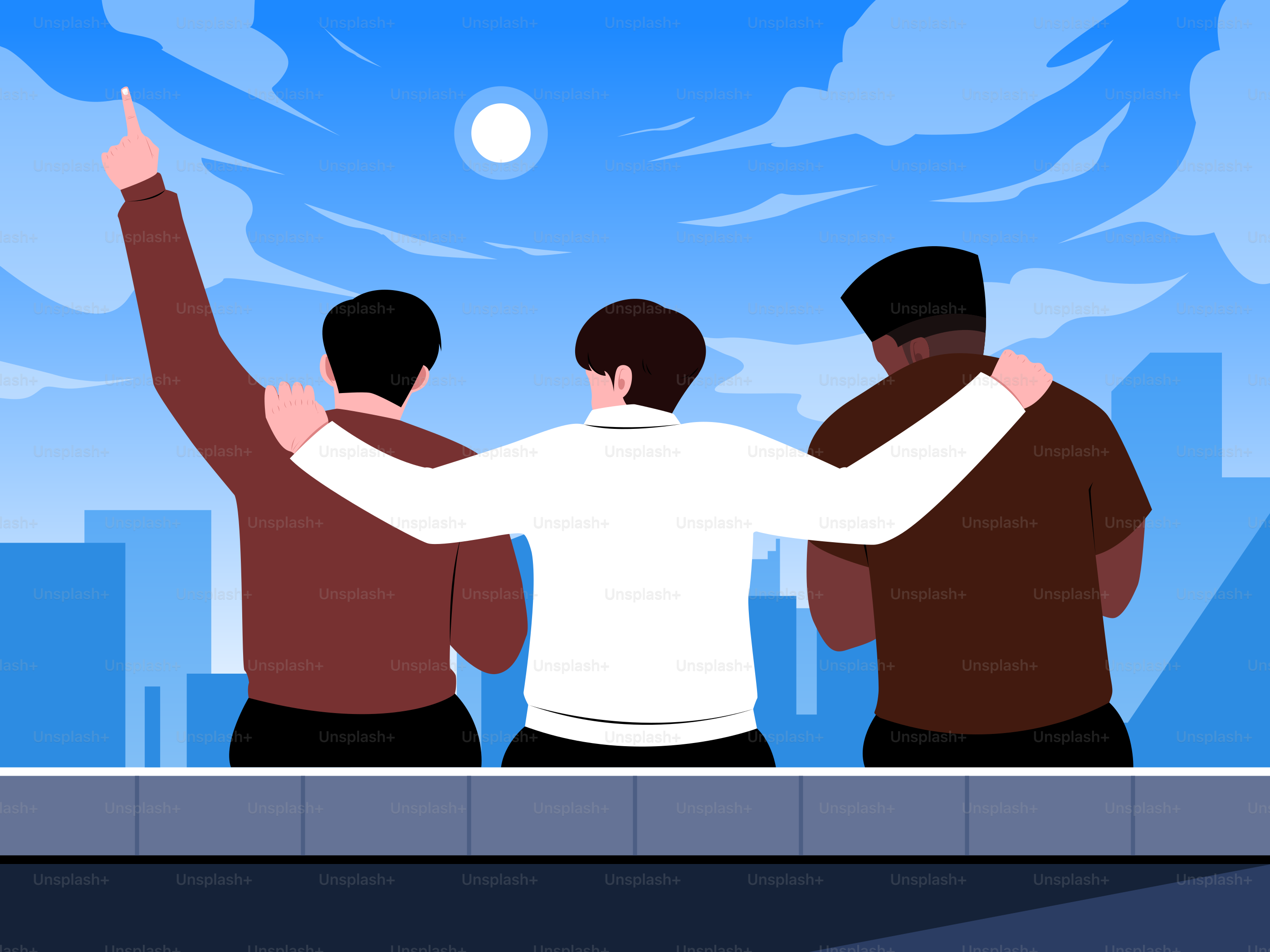 A group of men standing next to each other