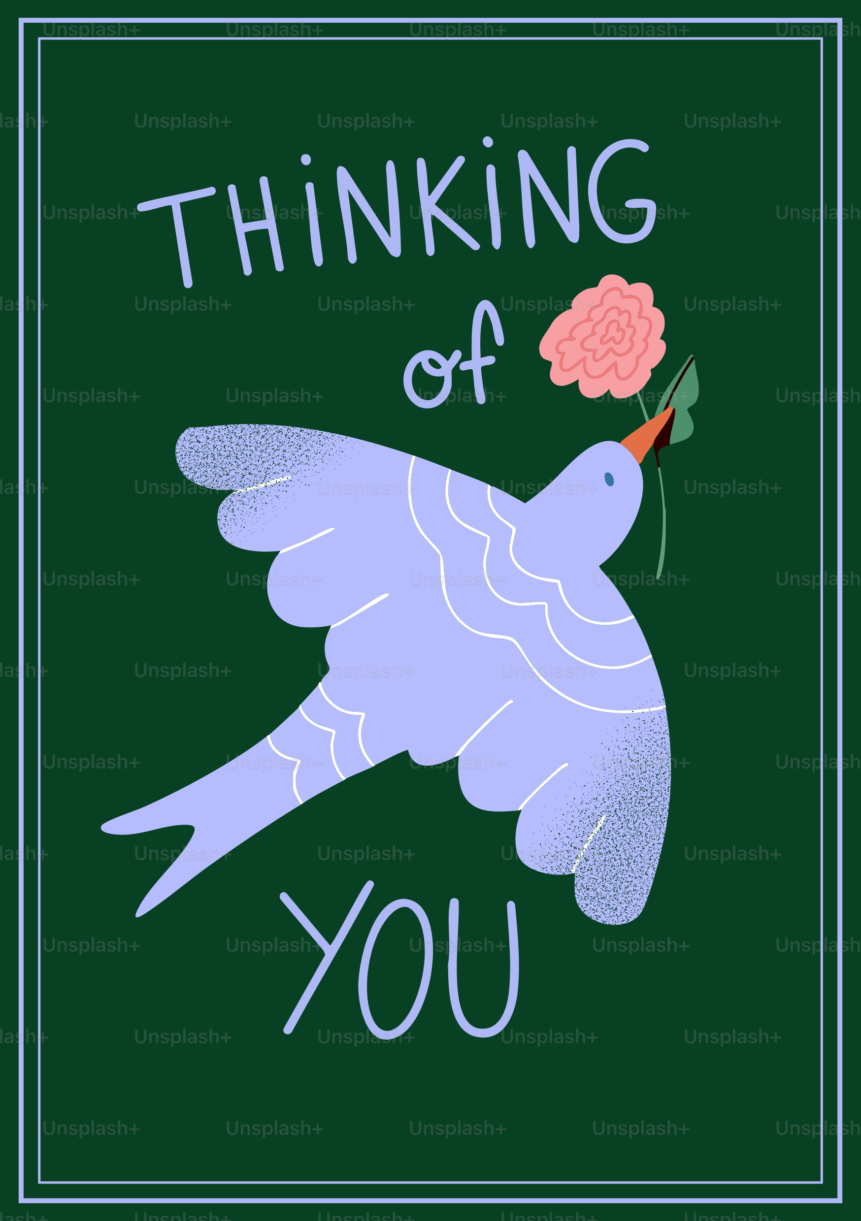 A blue bird with a flower in its beak