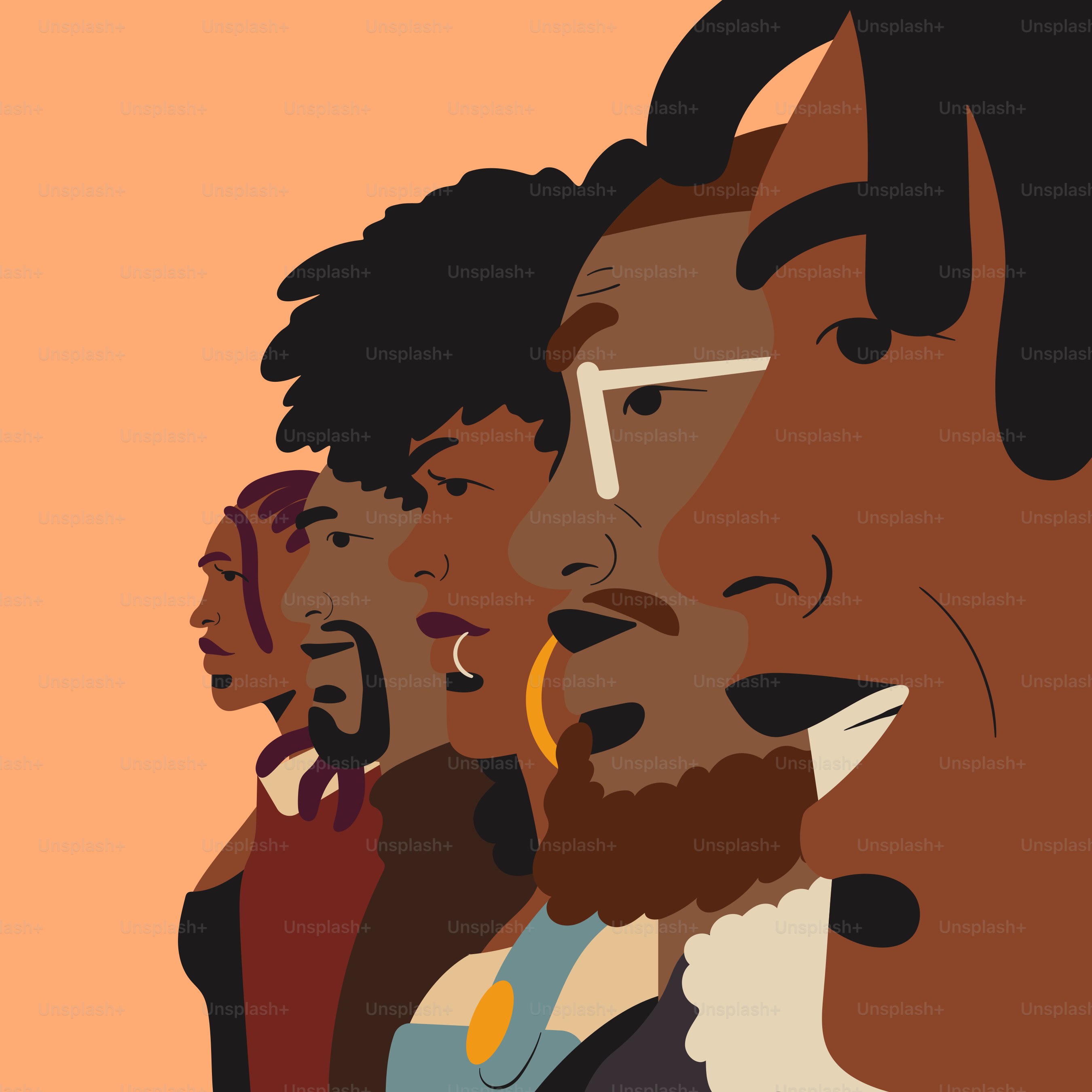 Group of diverse young professionals collaborating around a table with laptops