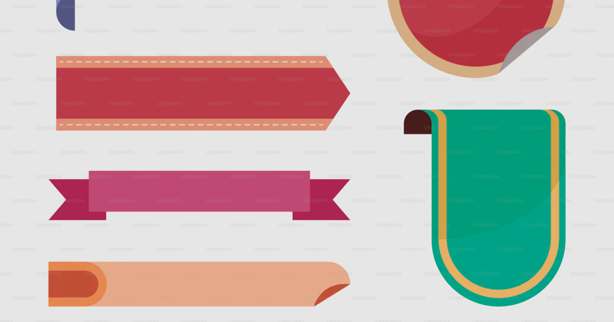 Image If Ribbons A set of different colored ribbons and ribbons vector – Vector Image on ...