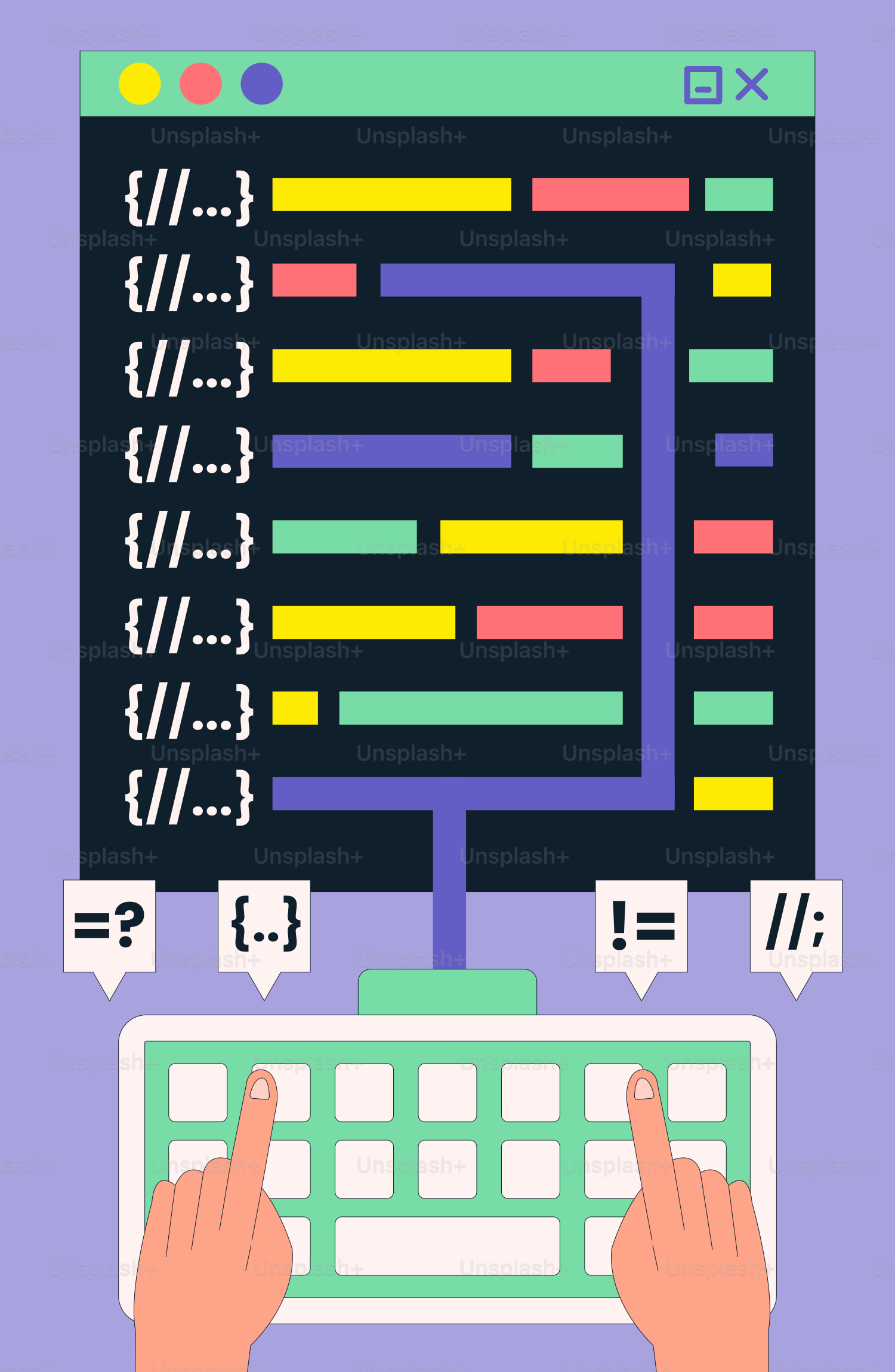 コンピューターのキーボードで入力する人