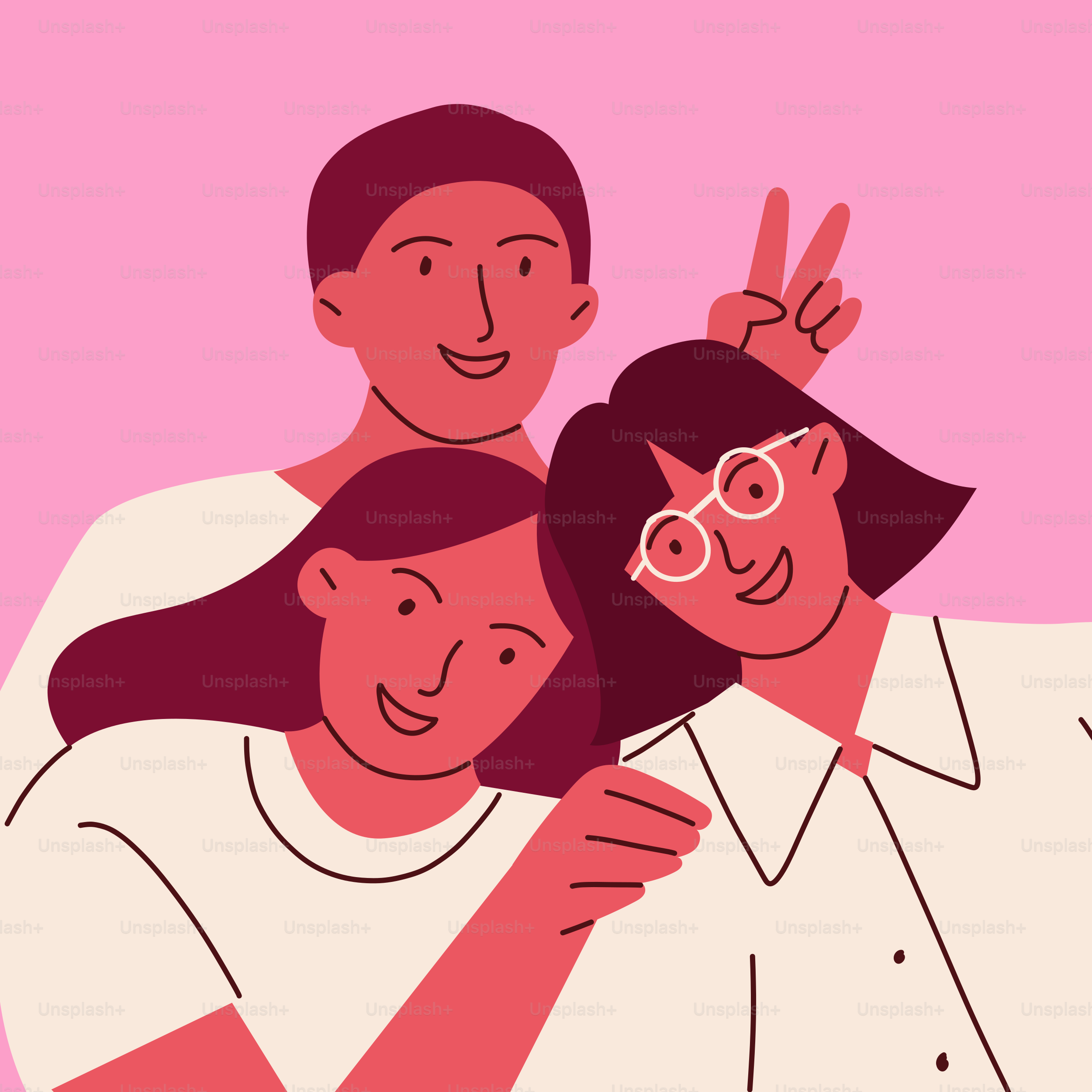 男と女二人が抱き合っている