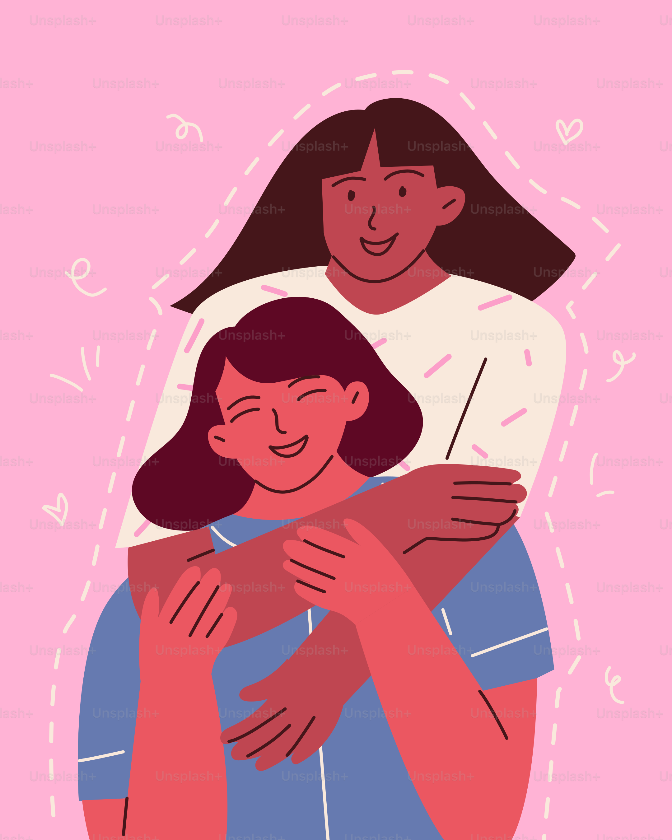子供を抱く女性