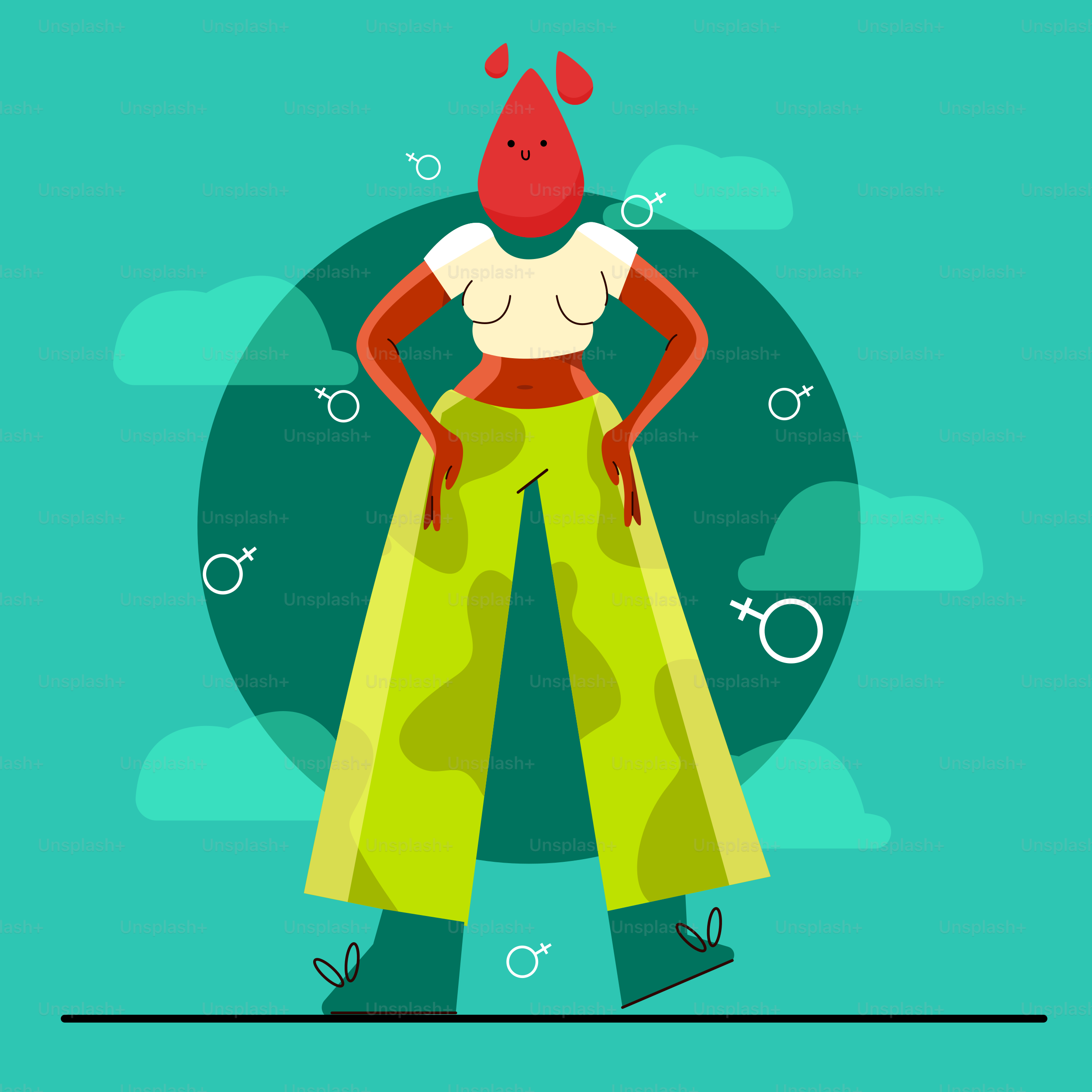 A woman standing with her hands on her hips