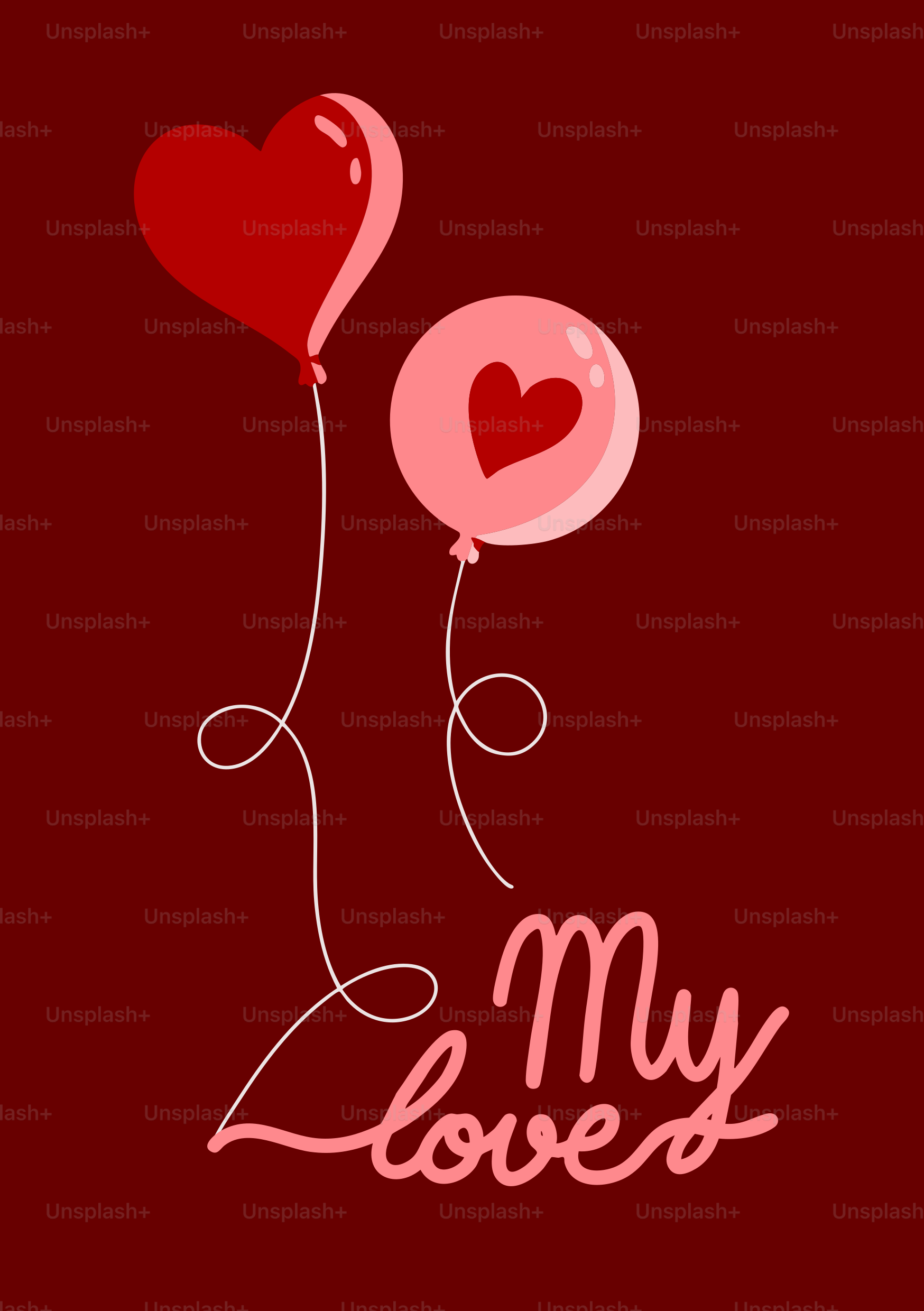 Ein paar Ballons, die in der Luft sind