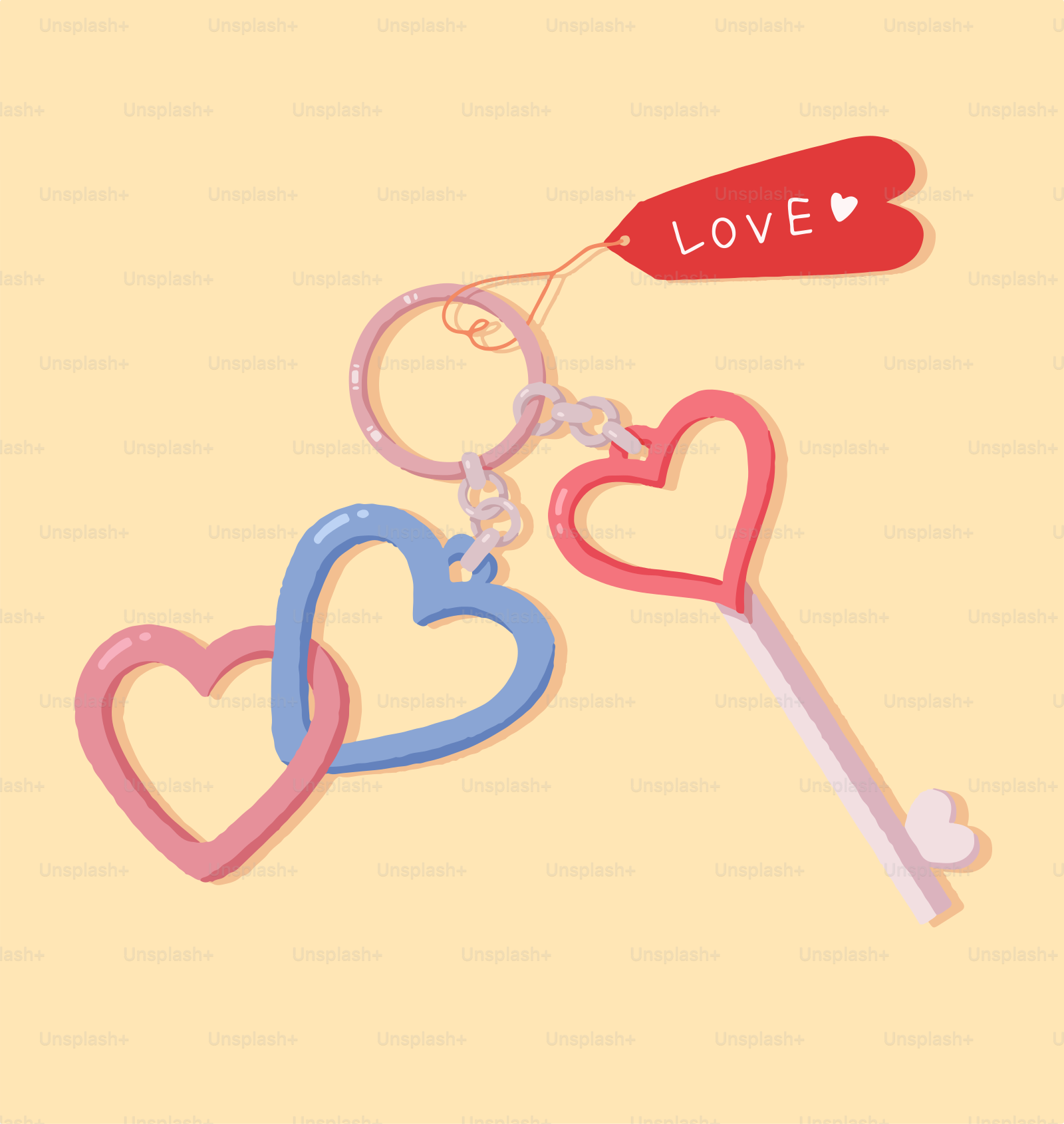 A couple of keys that are next to each other