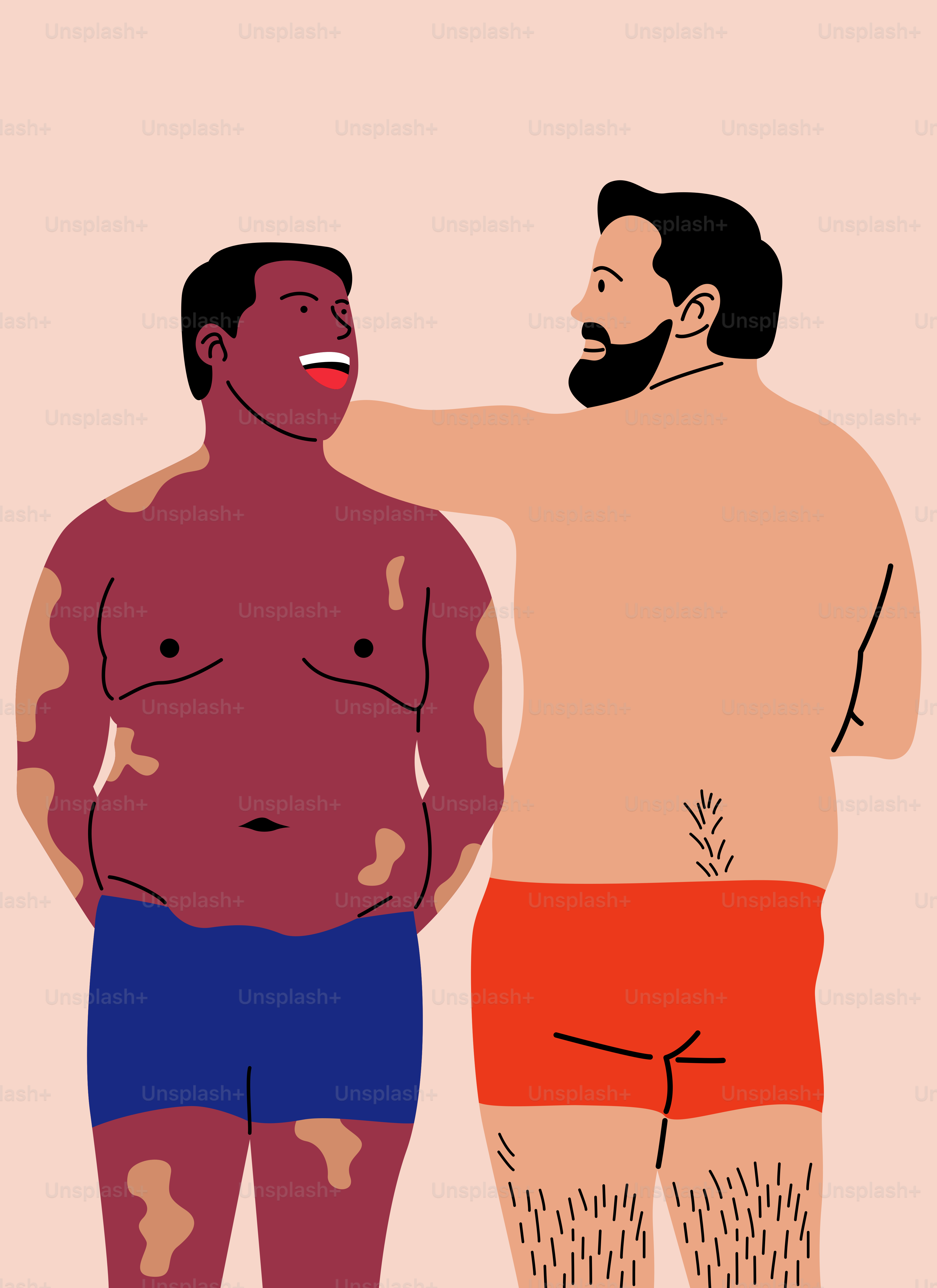 A couple of men standing next to each other