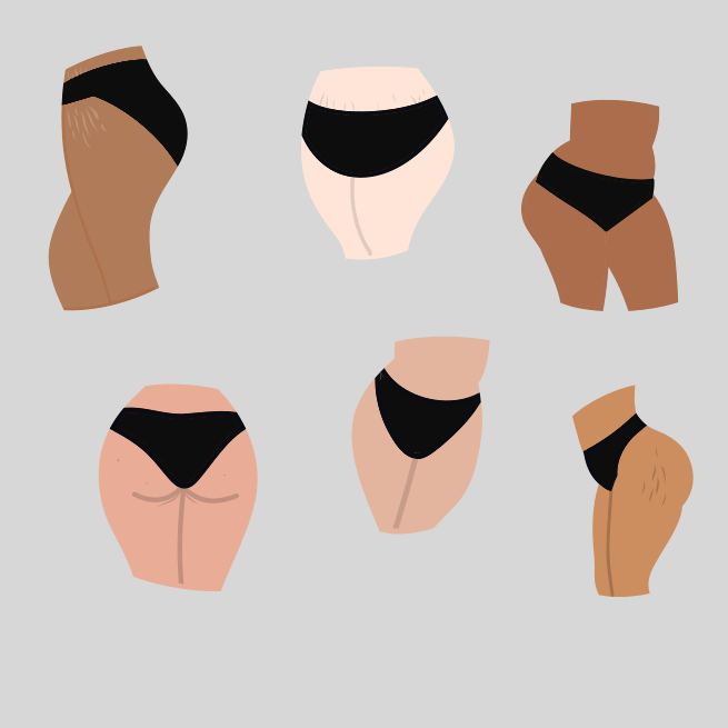A group of women's underwear in different colors