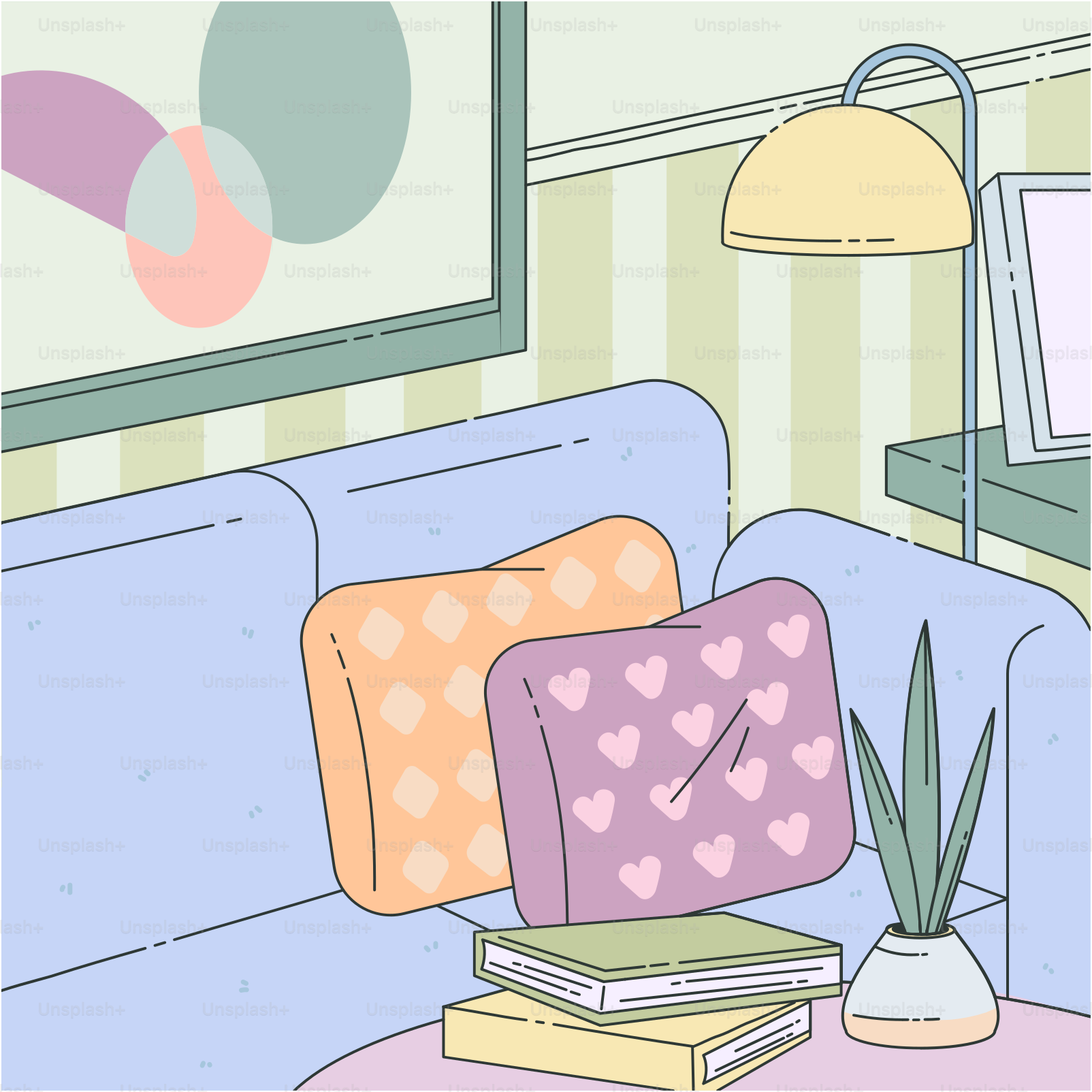 A living room filled with furniture and a flat screen TV