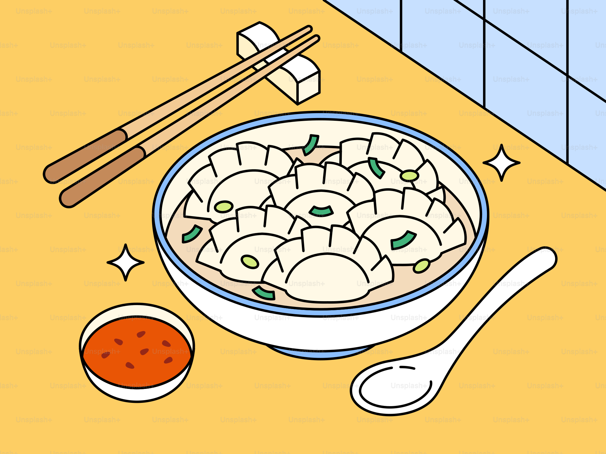 Una ciotola di cibo con bacchette accanto