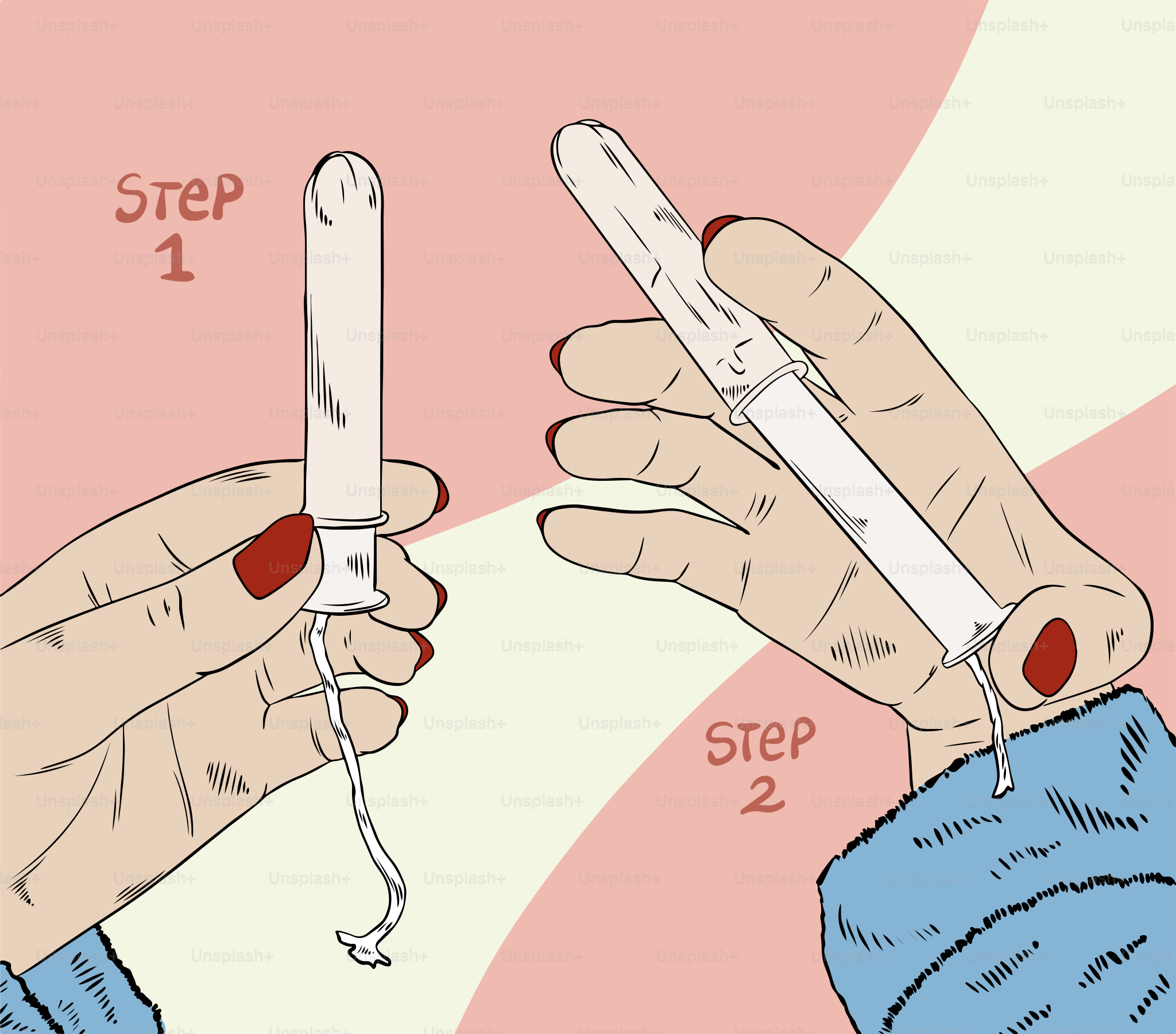 A drawing of a person holding a cell phone