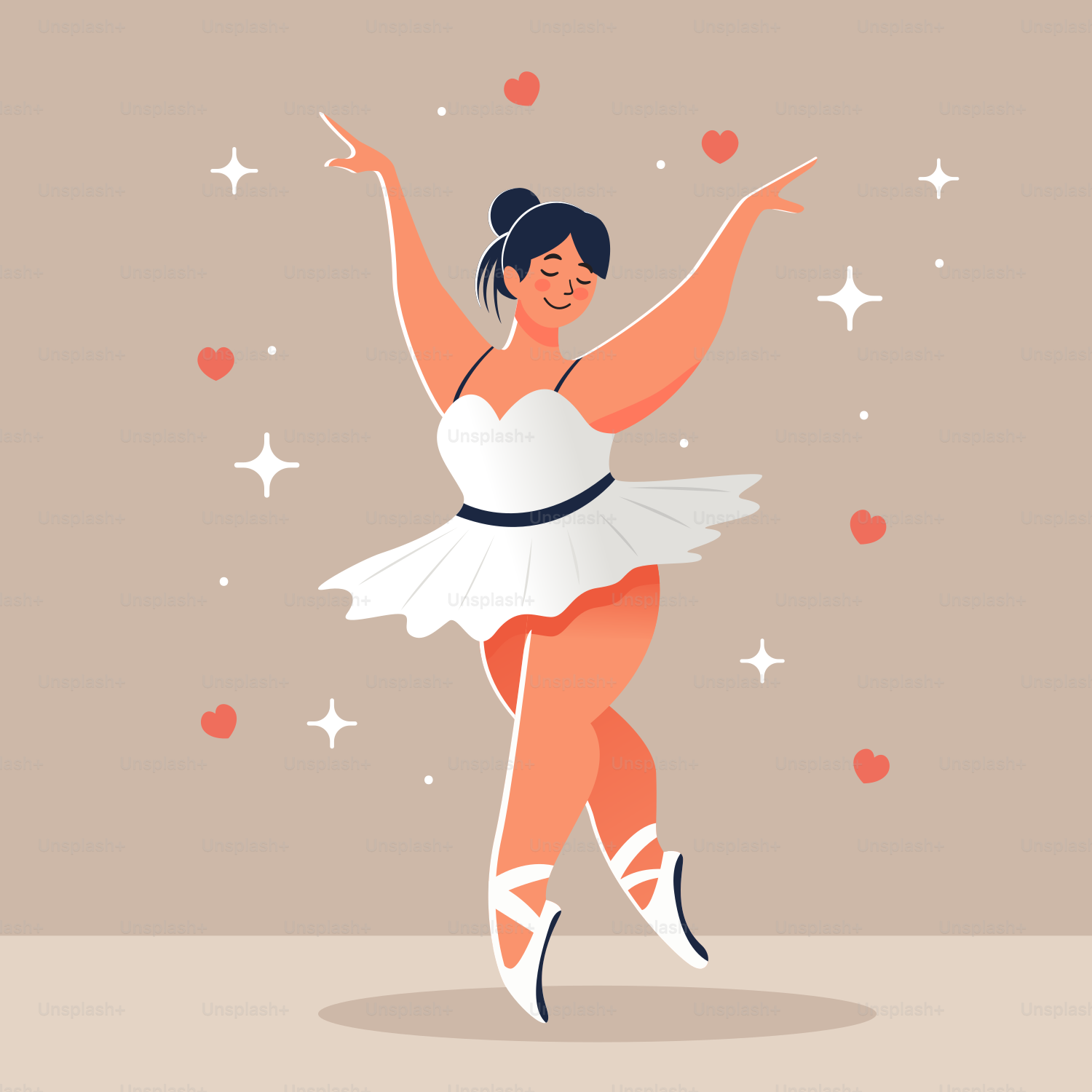 A woman in a white dress is dancing