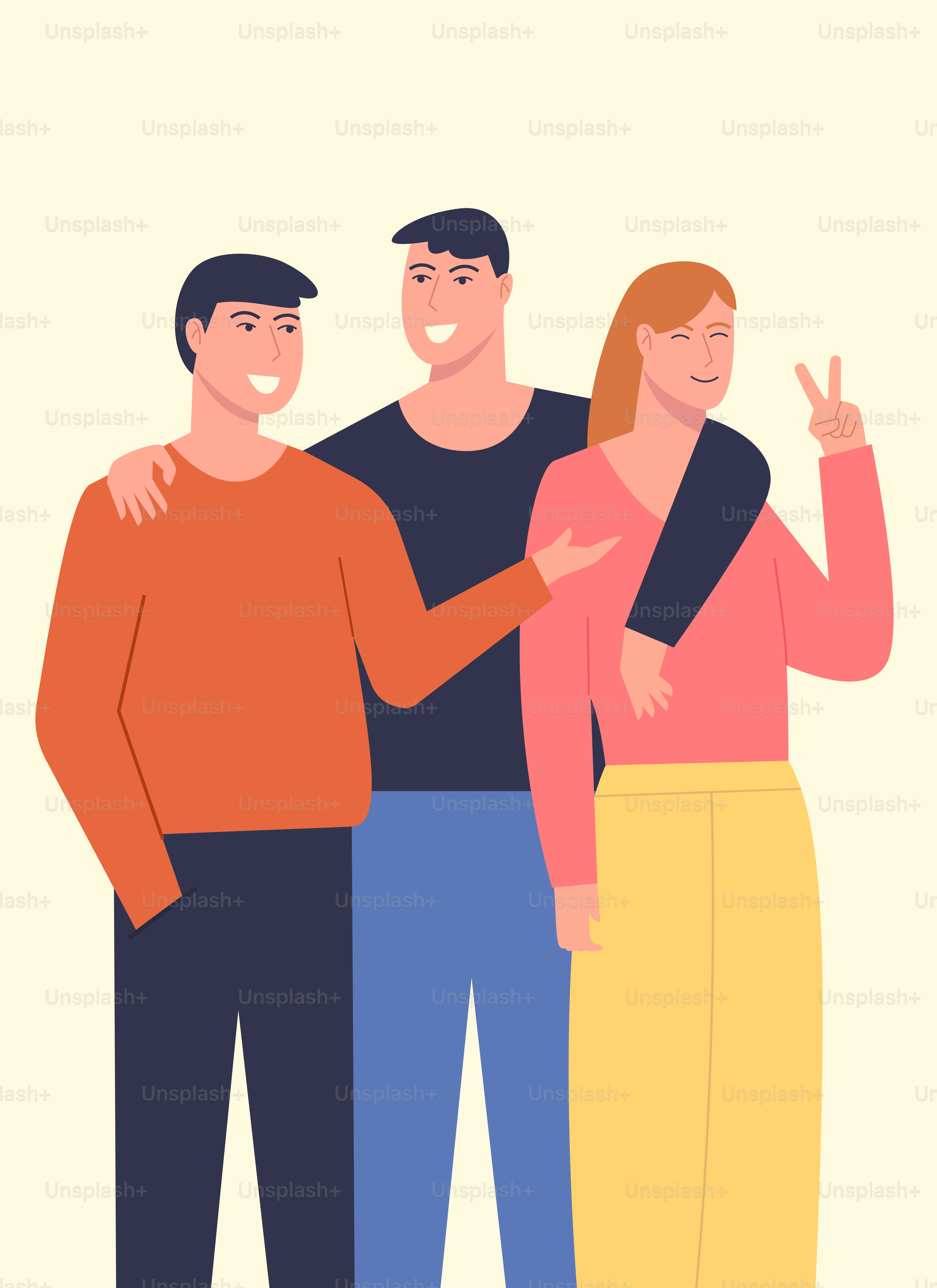 A group of people standing next to each other