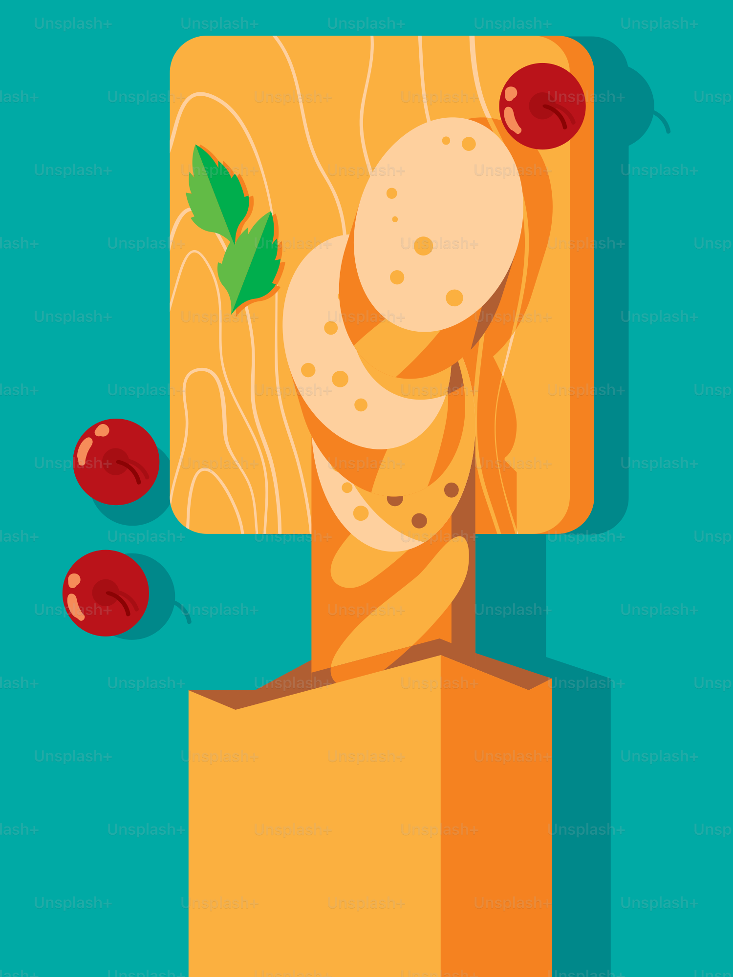 A piece of cheese with tomatoes on top of it