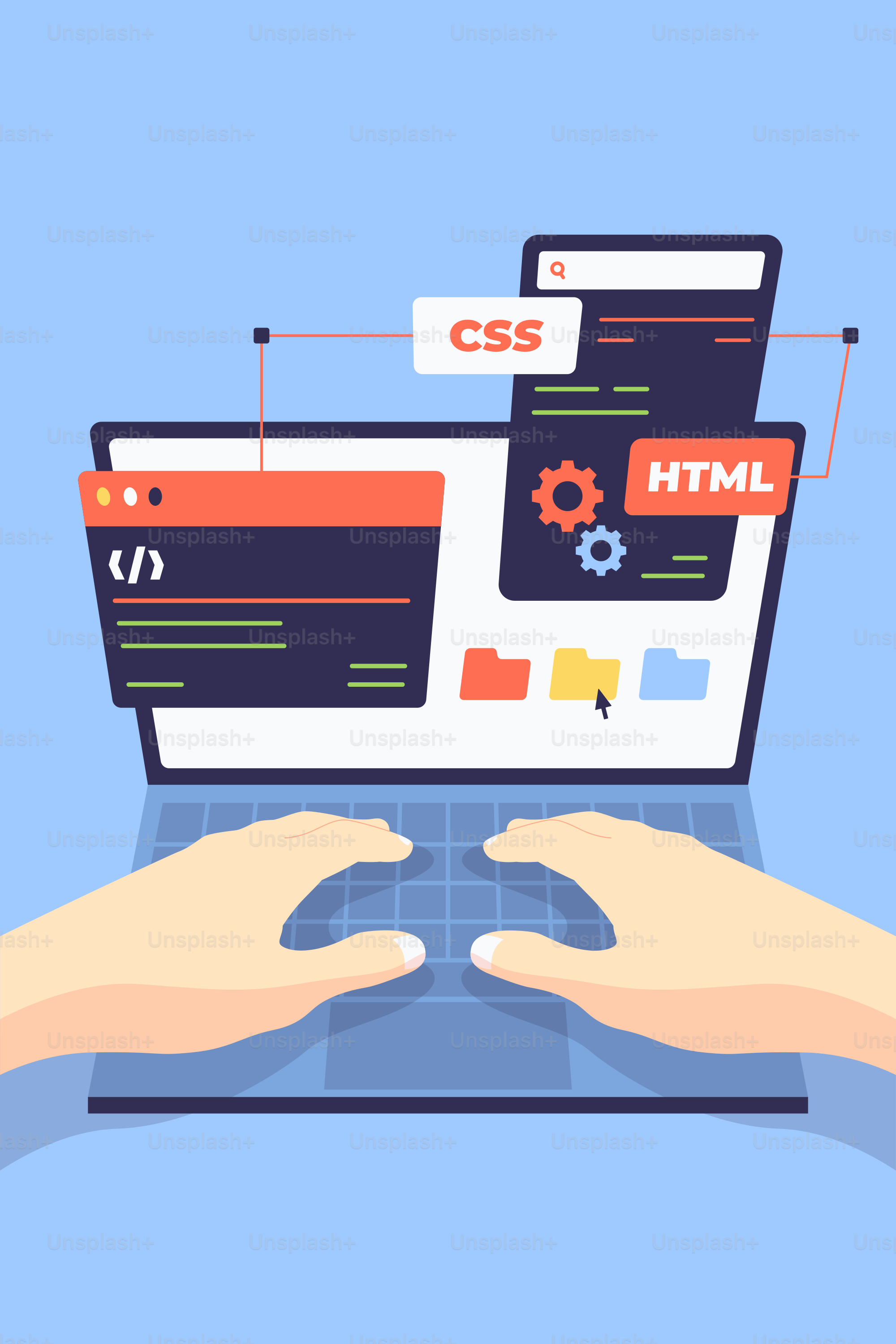 A person holding a laptop with a web page on the screen