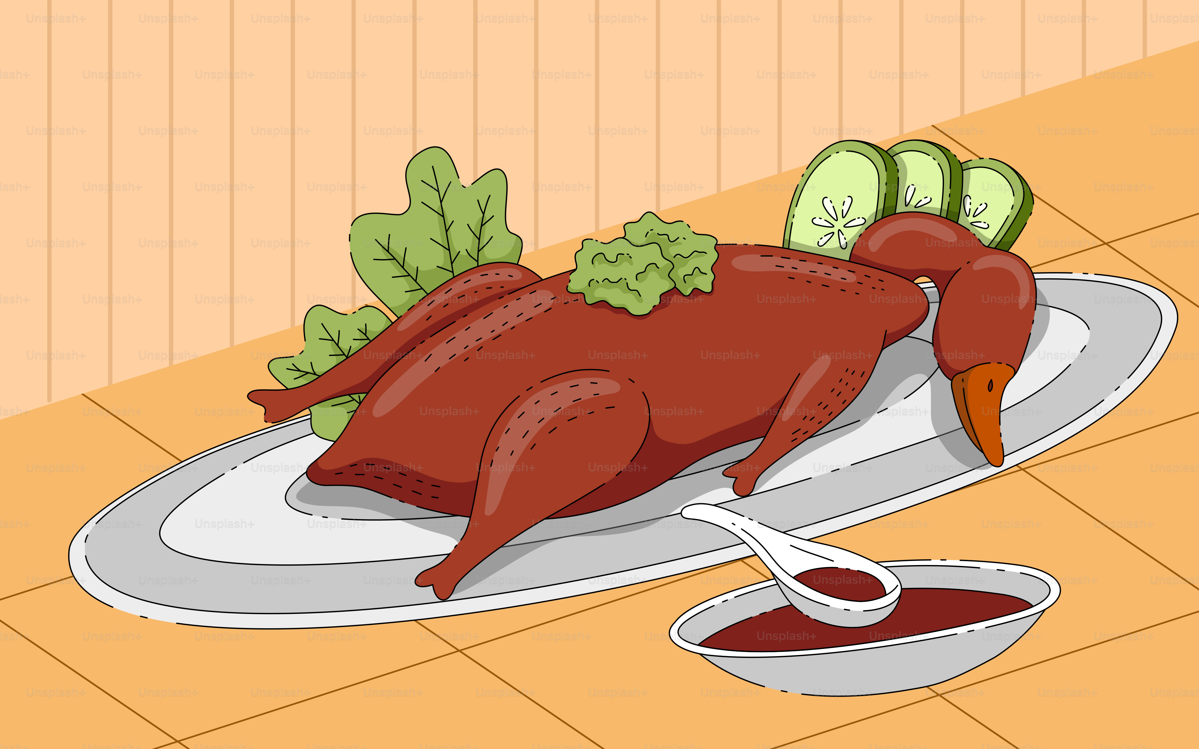 A plate with a piece of meat on it next to a bowl of ketch