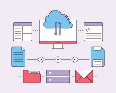 クラウドコンピューティングシステムの図
