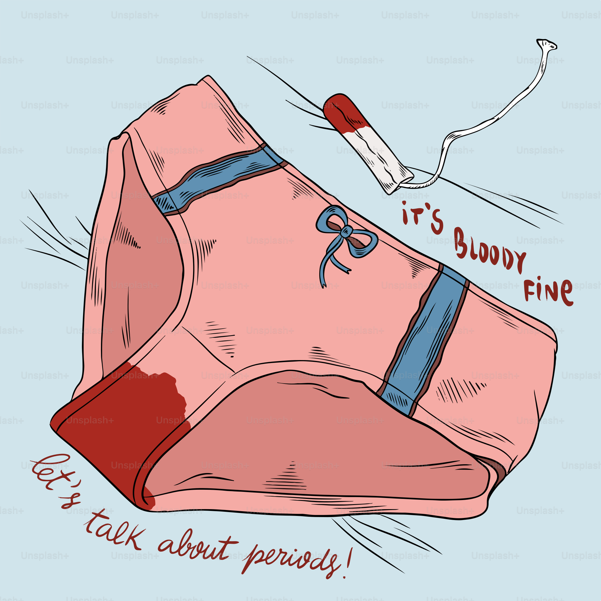 A drawing of a diaper with a toothbrush sticking out of it
