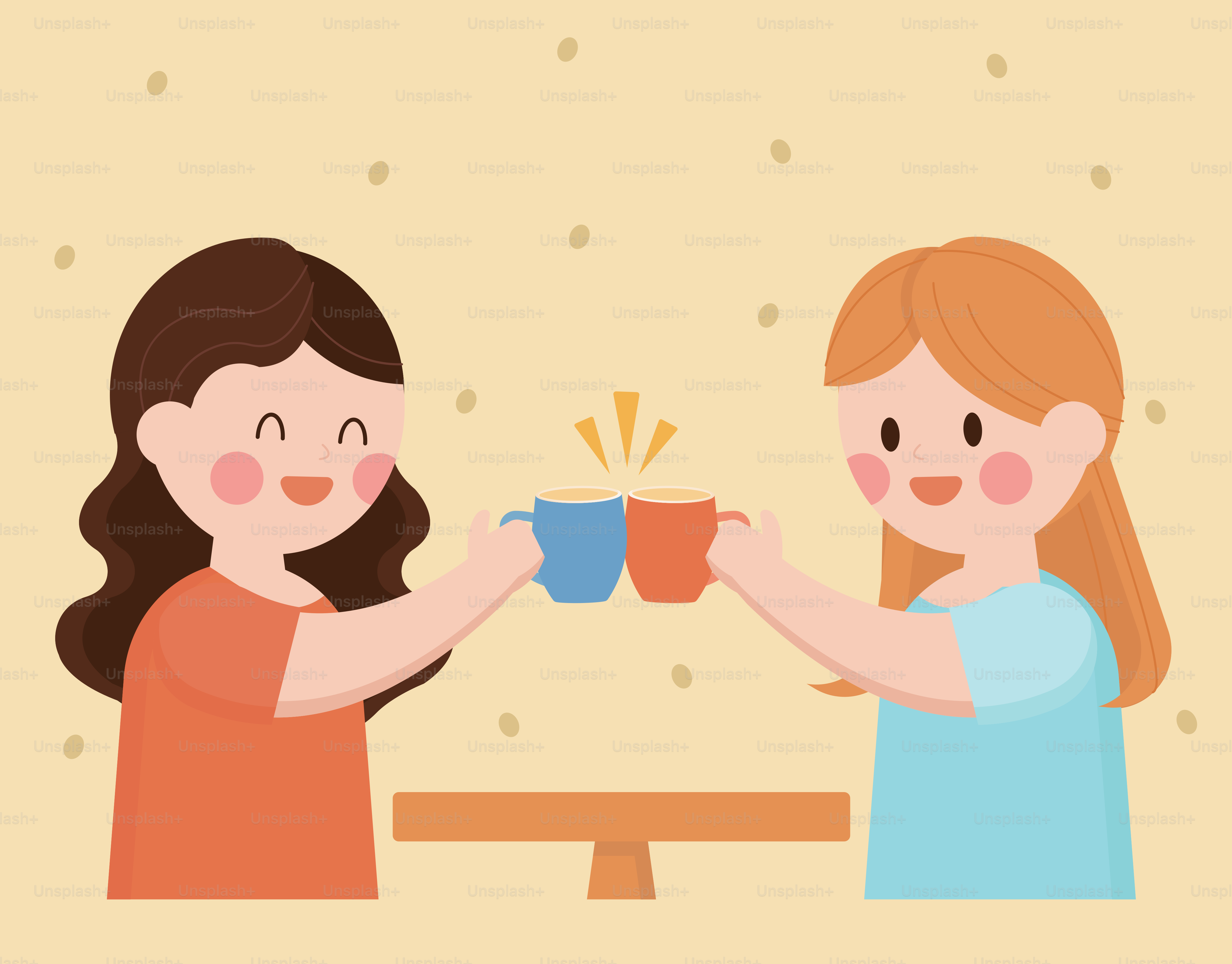 A couple of women standing next to each other