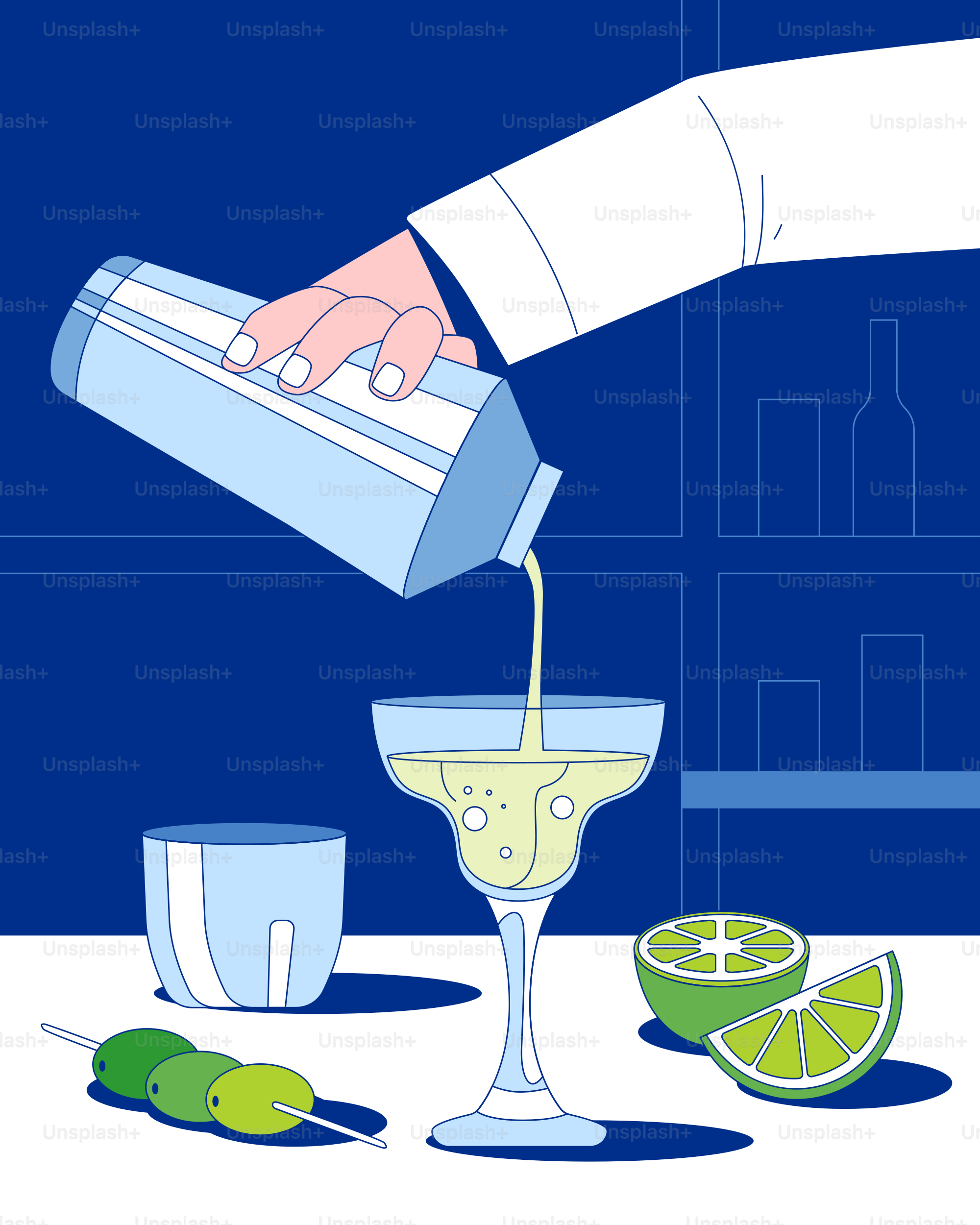 Una persona sirviendo una copa en un vaso