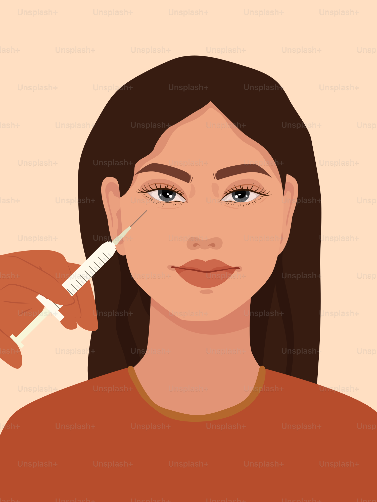 A woman is holding a sy in her hand