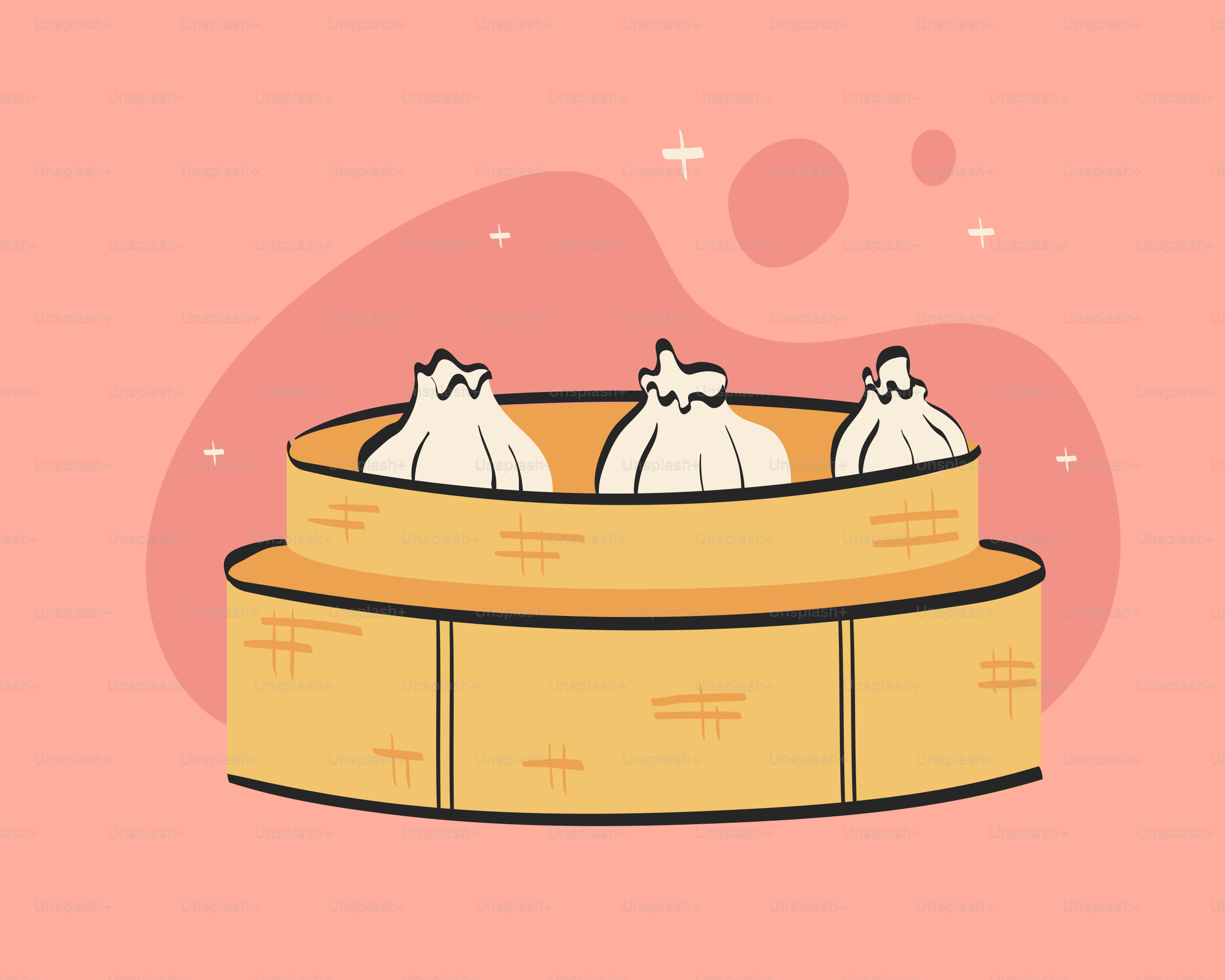 A group of cats sitting inside of a wooden box vector – Food Image on ...