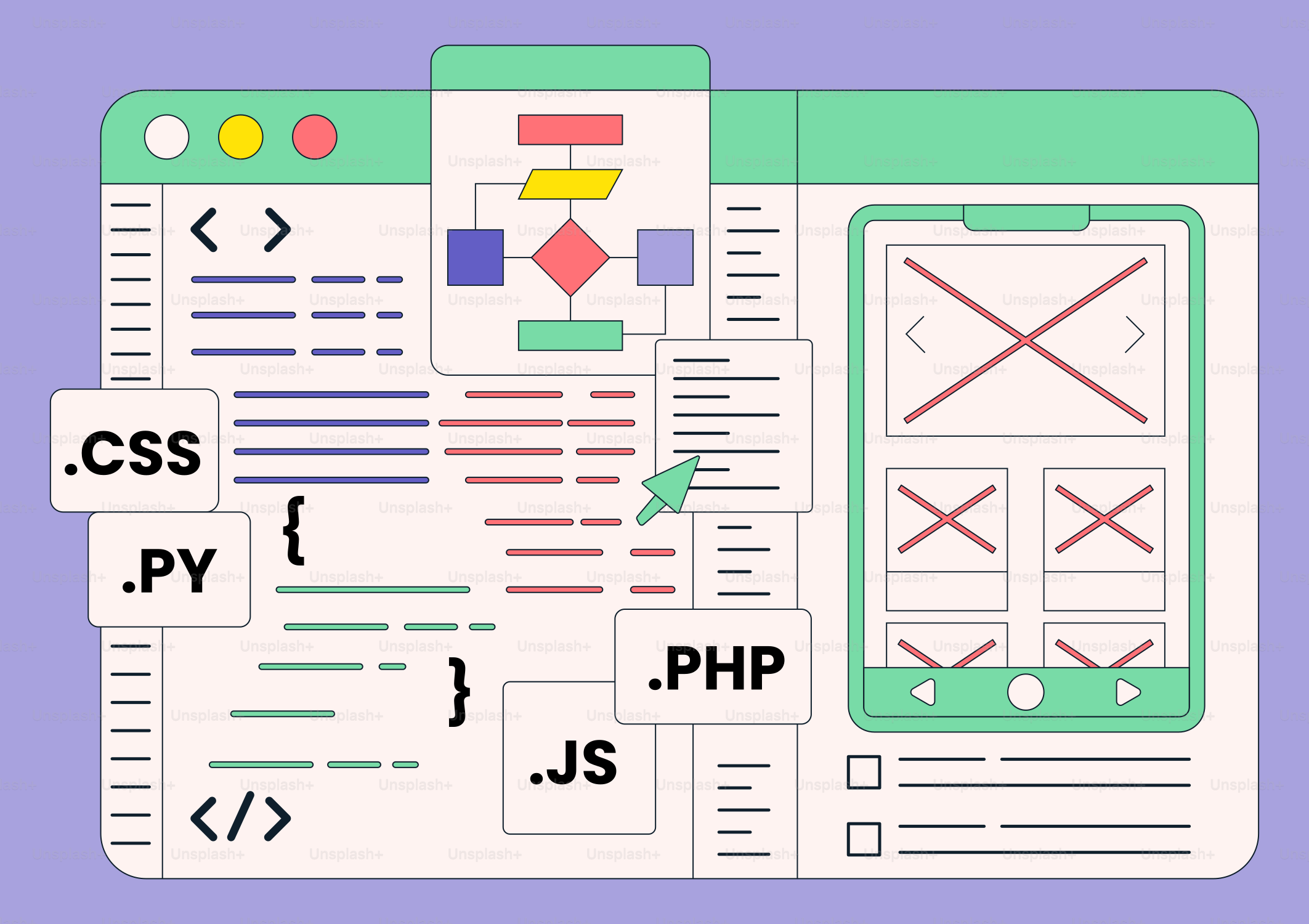 Uno schermo di computer con le parole css e px sopra