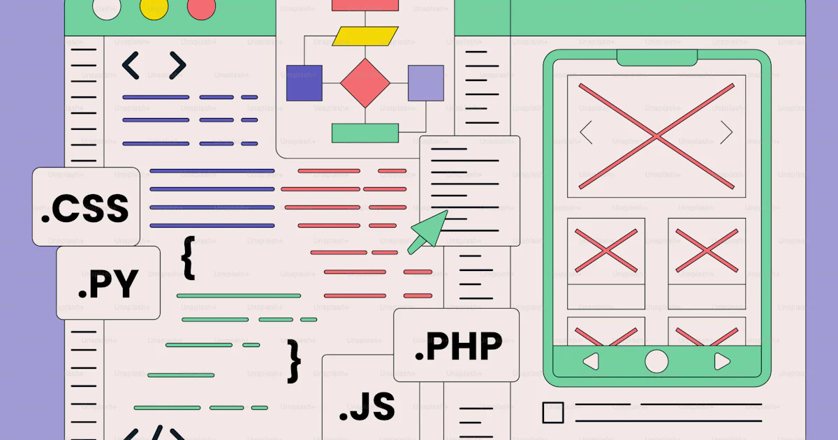 A computer screen with the words css and px on it vector – Coding Image ...