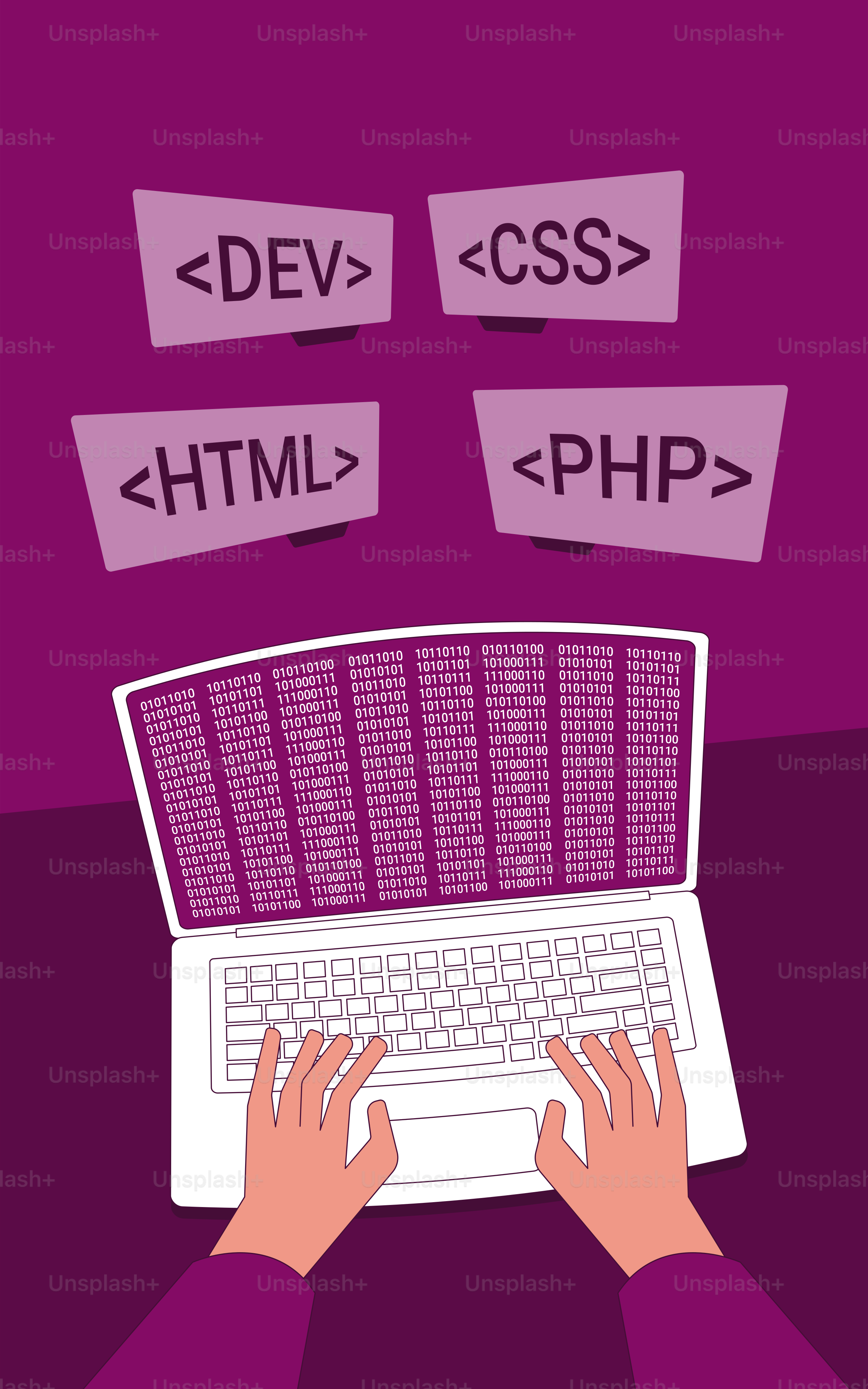 Una persona che digita su un computer portatile