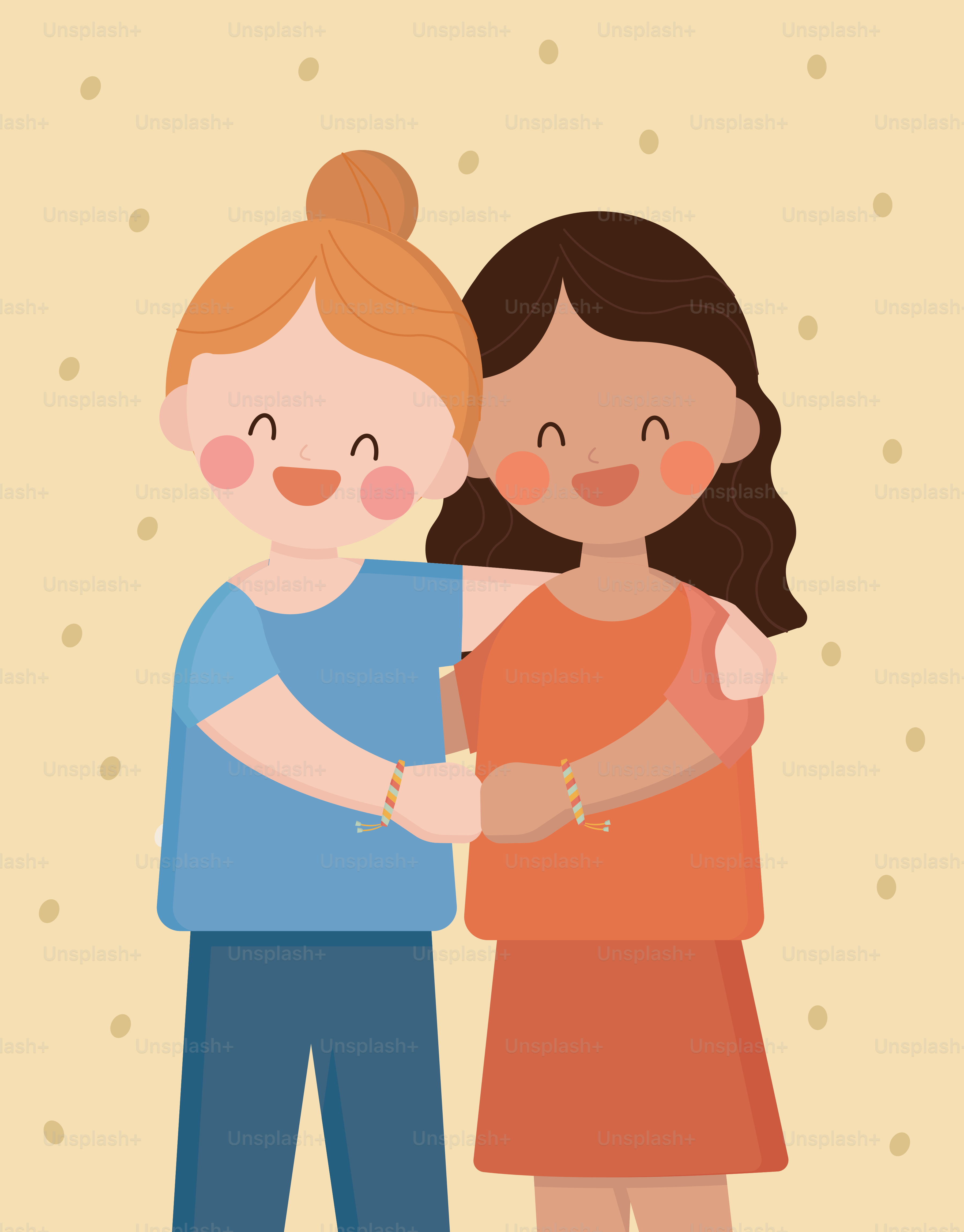 A couple of people standing next to each other