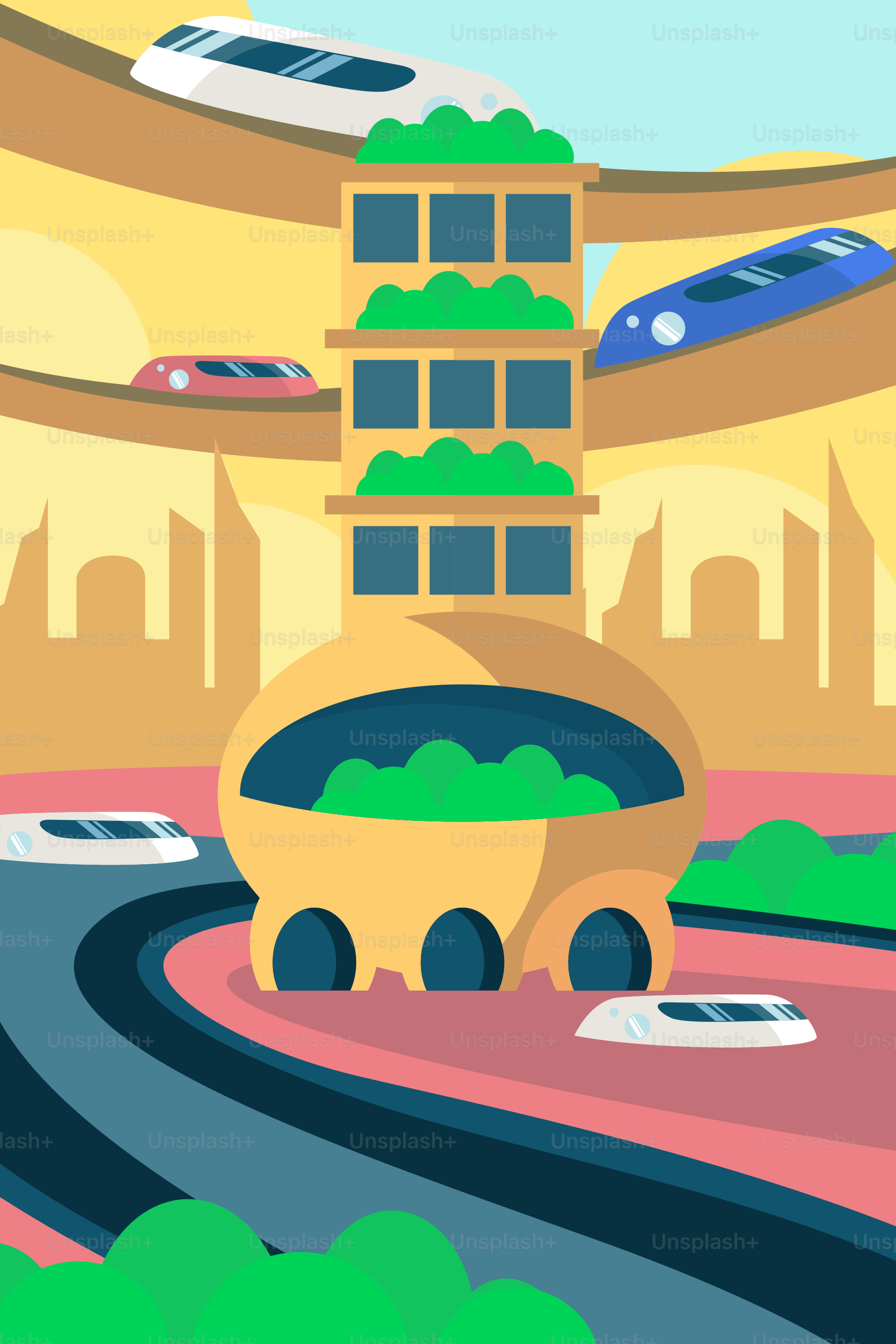 A train traveling through a train station next to trees