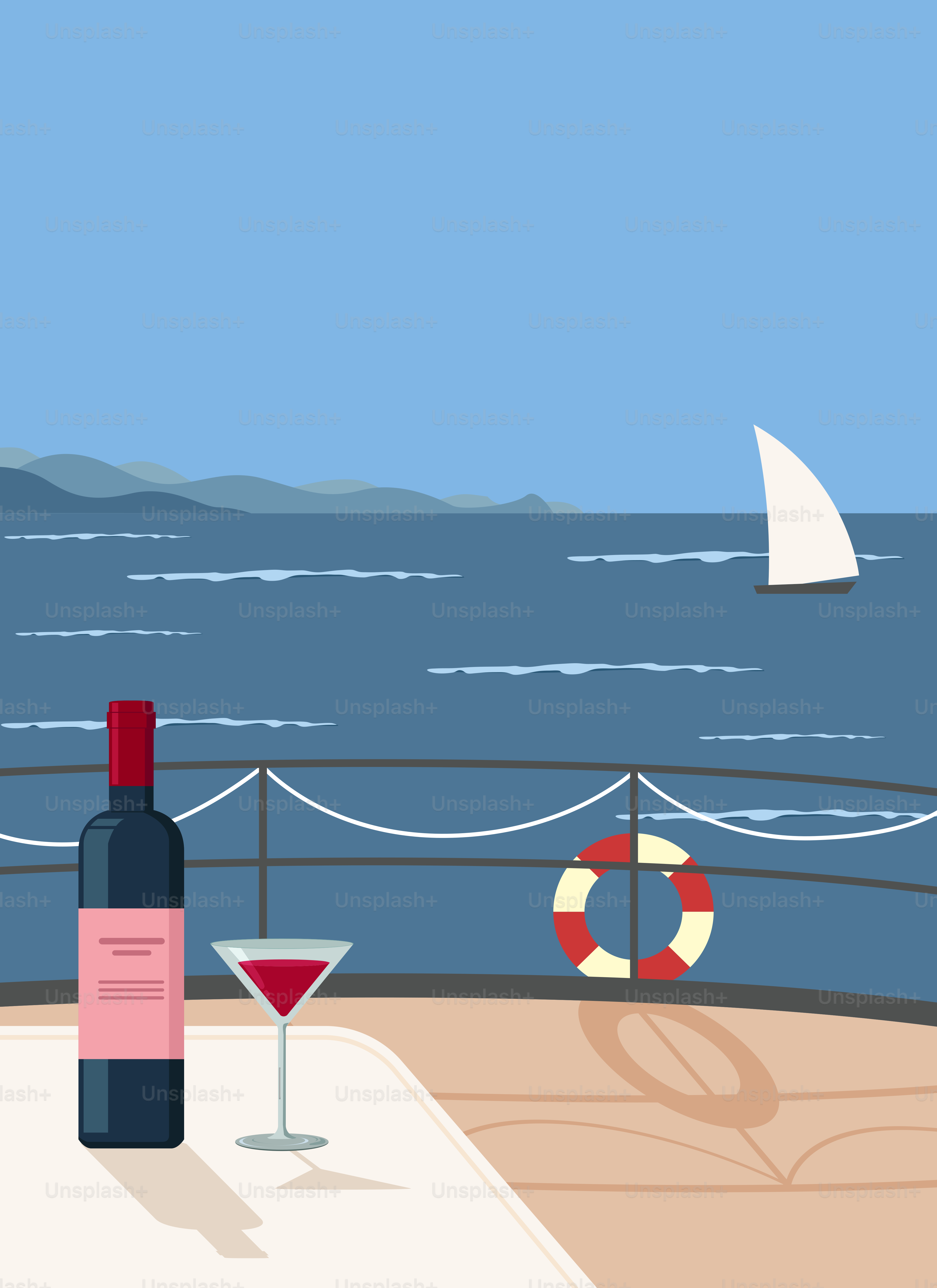 A bottle of wine and a glass on a table